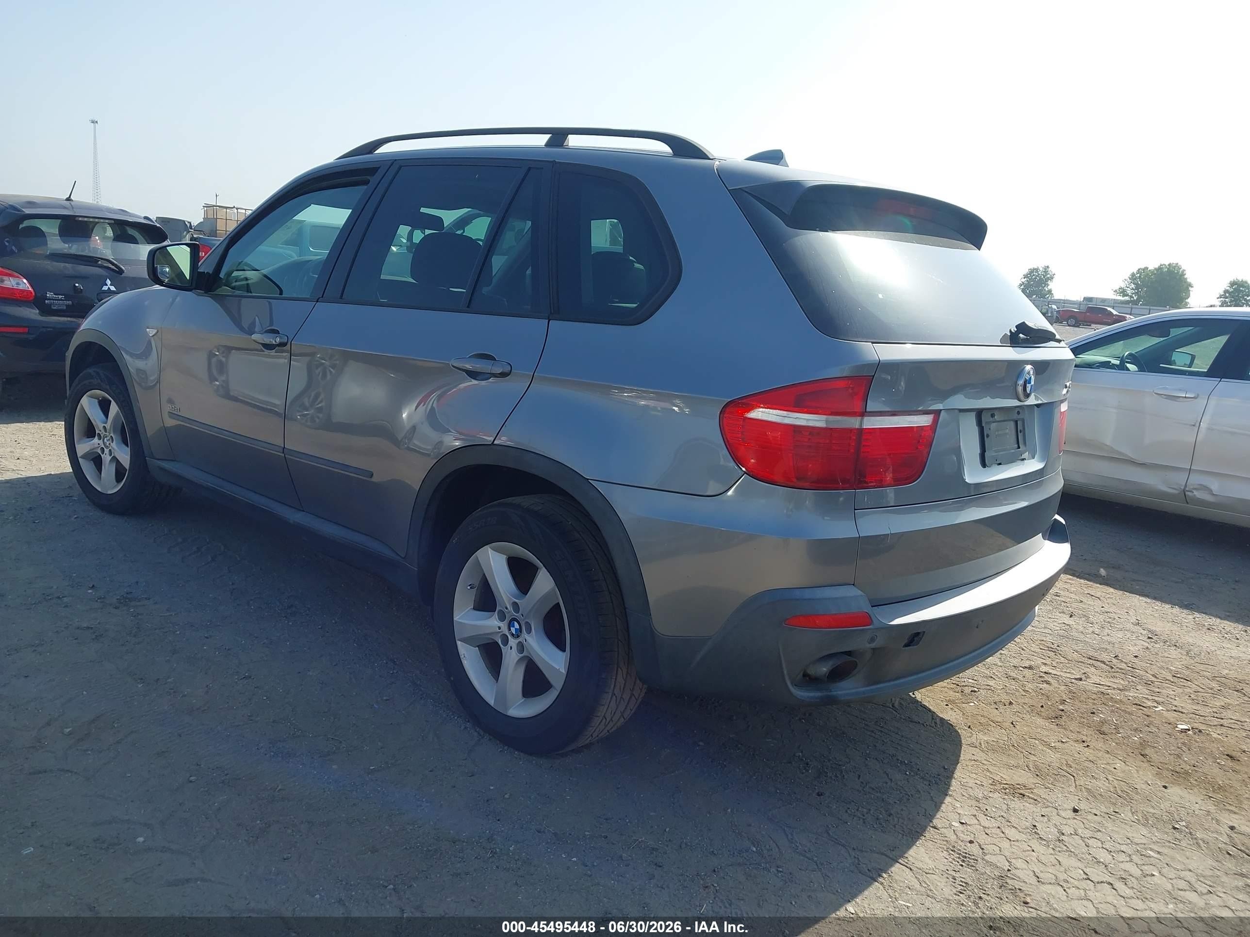 2008 Bmw X5 3.0si Gray vin: 5UXFE43588L005255