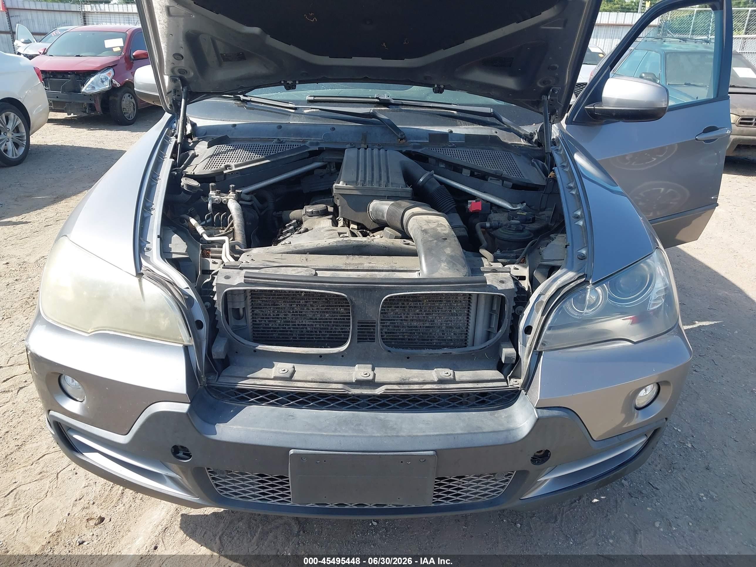 2008 Bmw X5 3.0si Gray vin: 5UXFE43588L005255