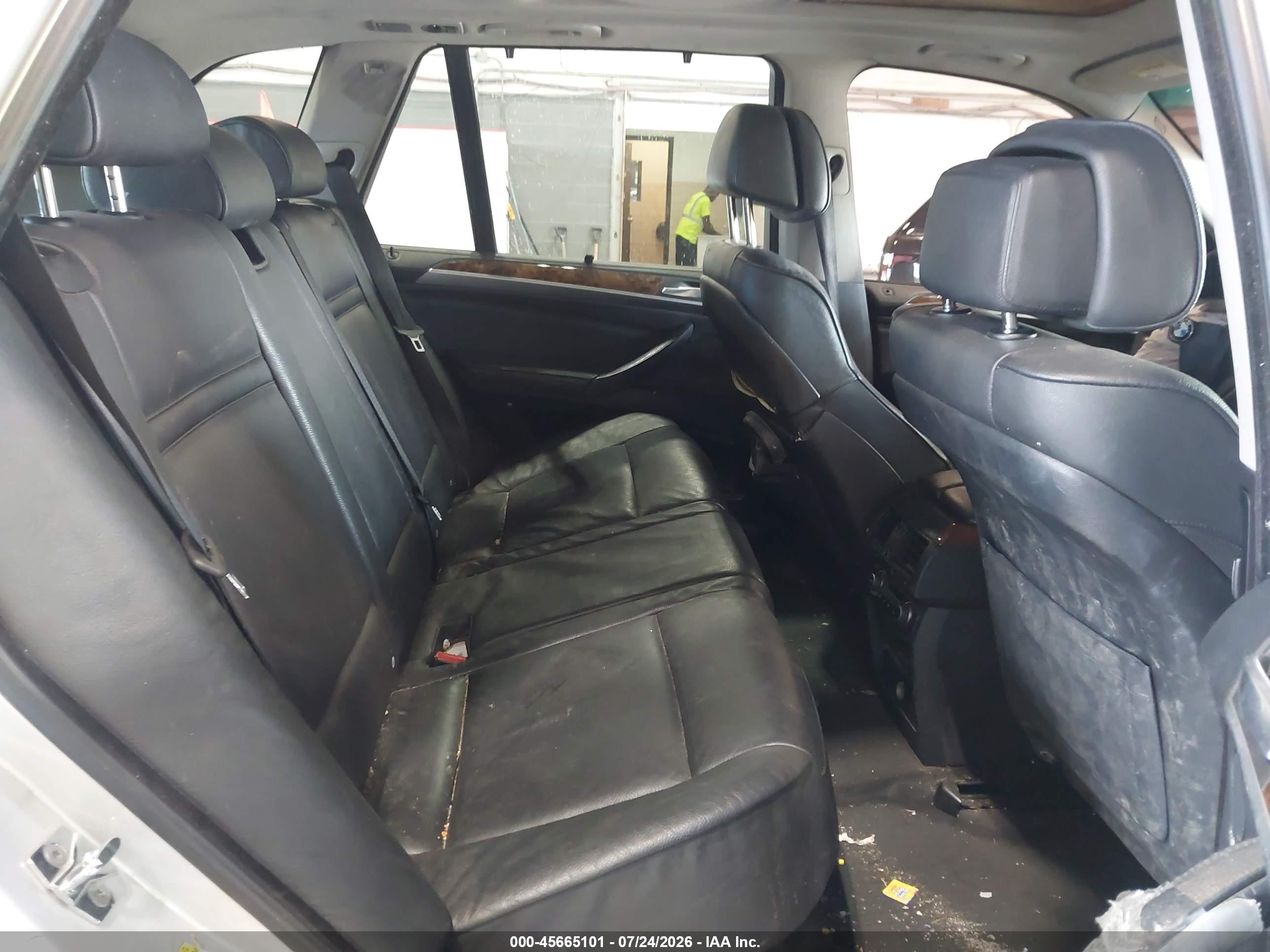 2008 Bmw X5 3.0si Silver vin: 5UXFE43588L028955