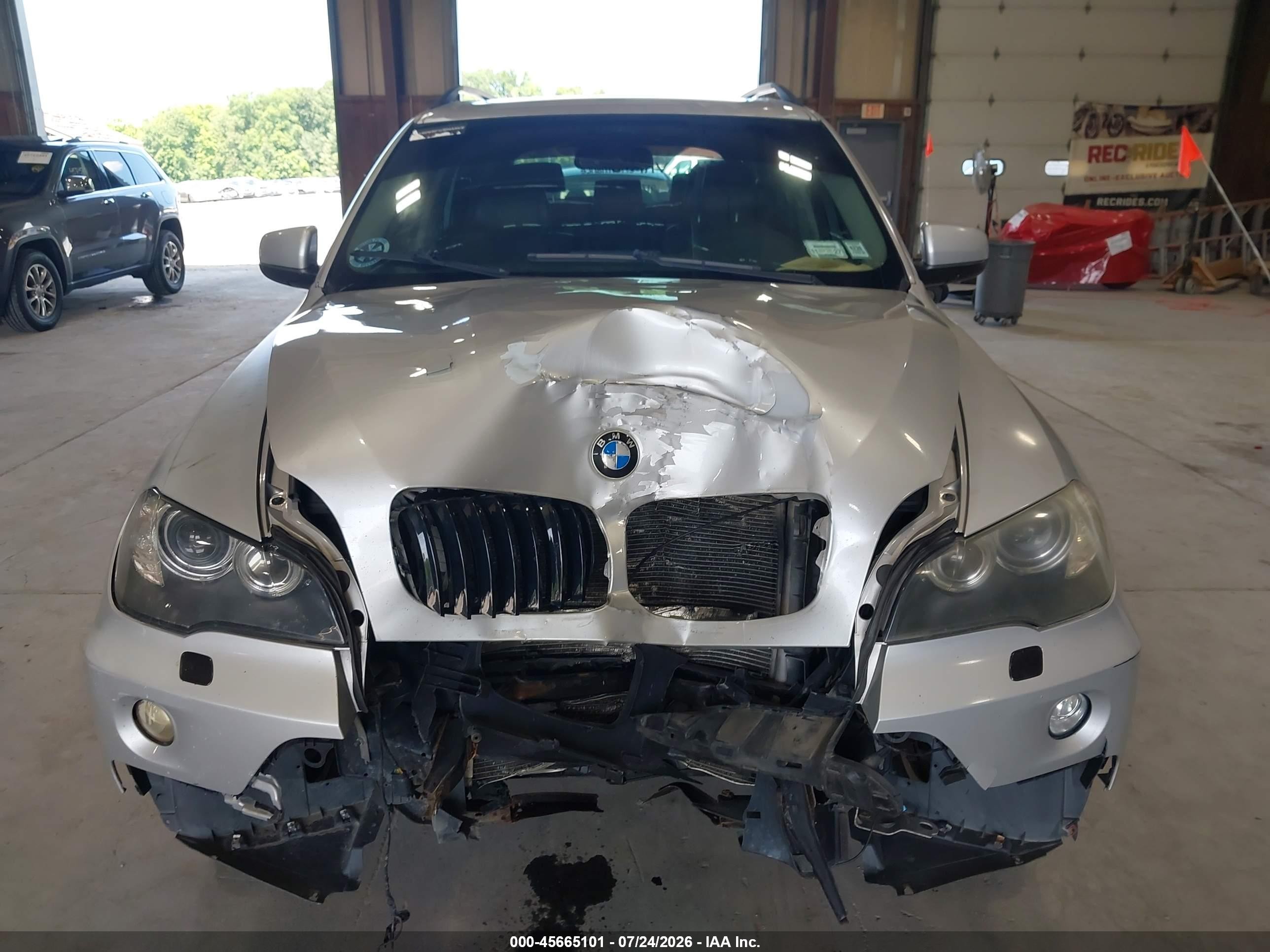 2008 Bmw X5 3.0si Silver vin: 5UXFE43588L028955