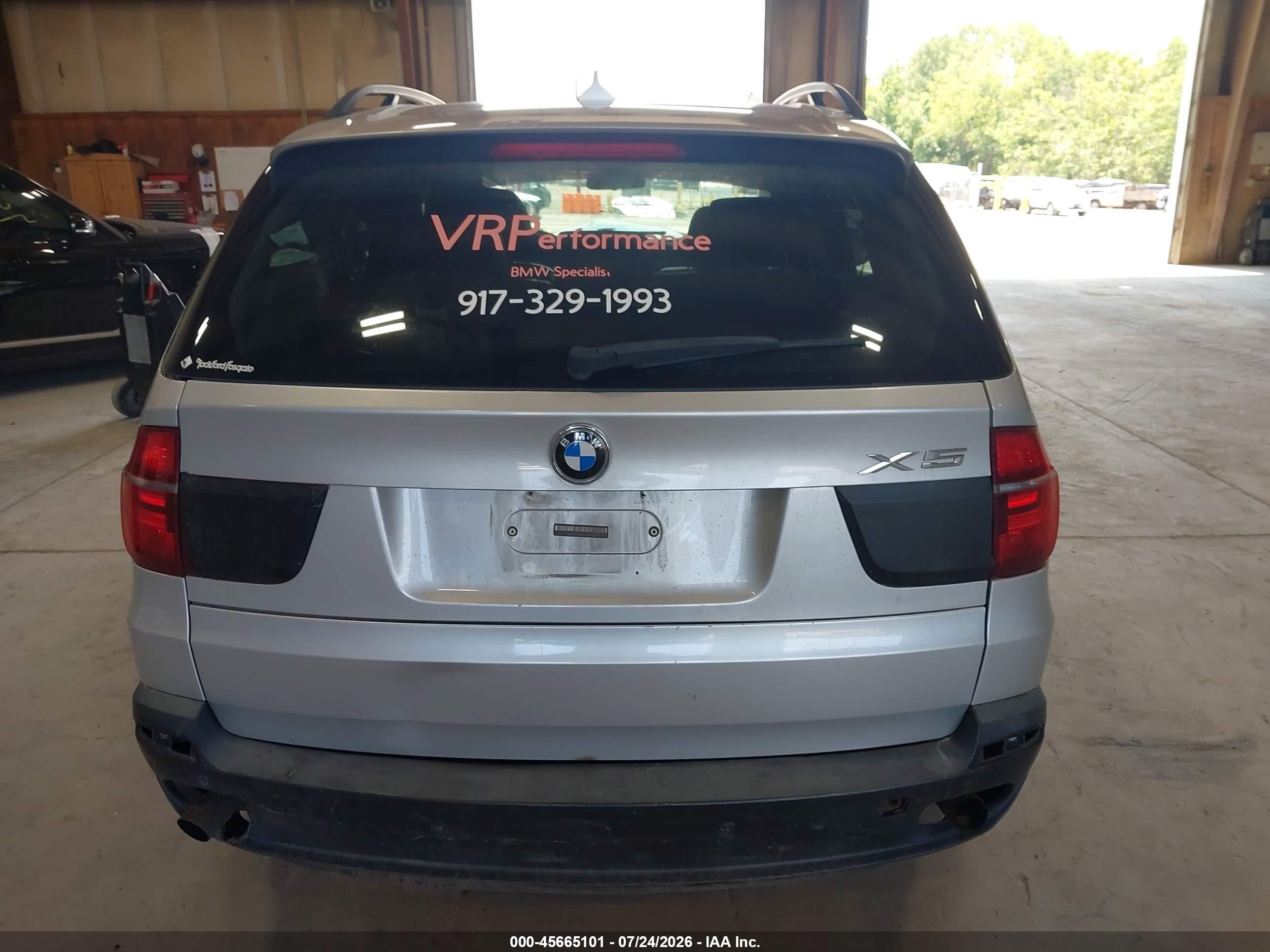 2008 Bmw X5 3.0si Silver vin: 5UXFE43588L028955