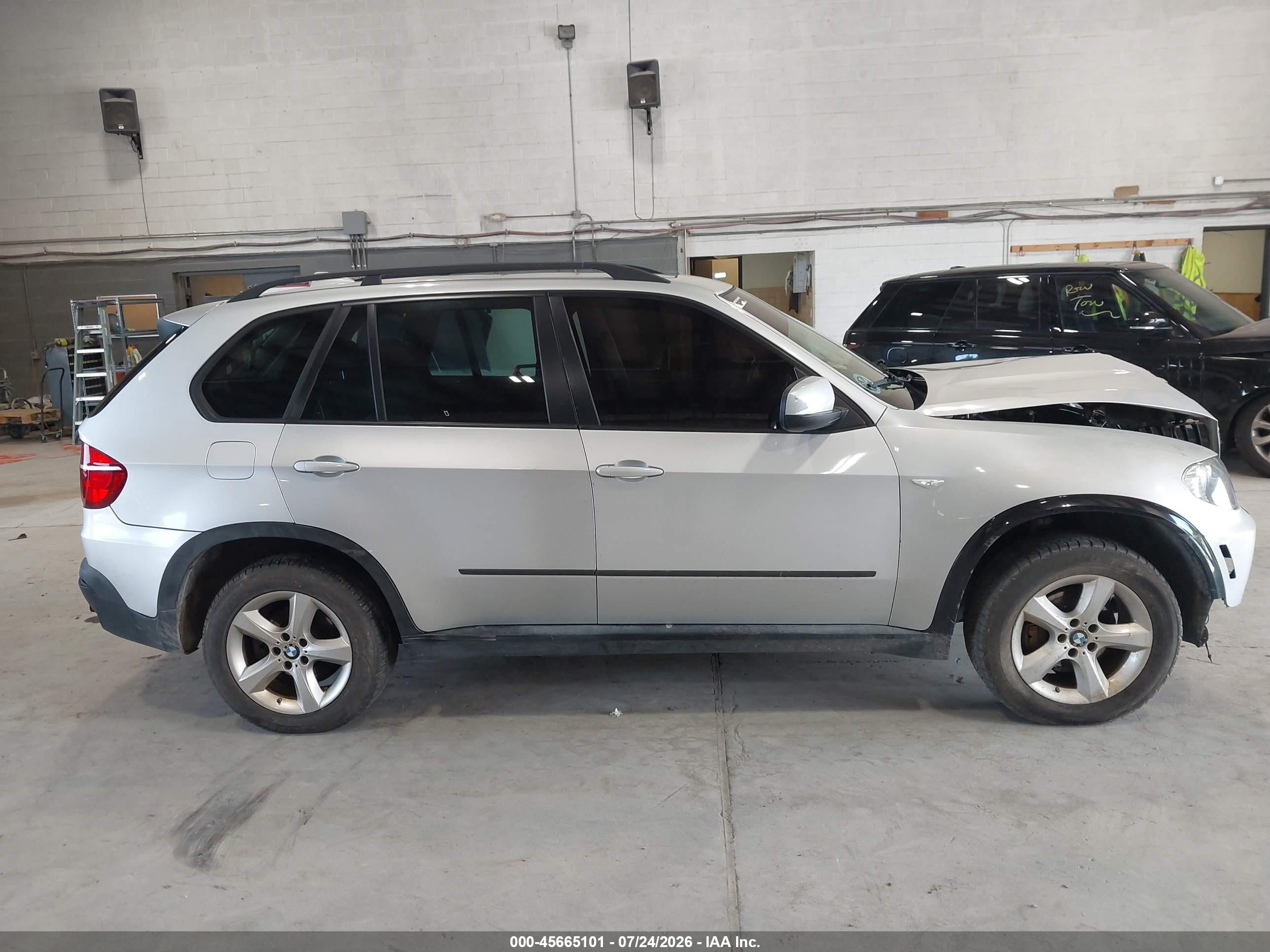 2008 Bmw X5 3.0si Silver vin: 5UXFE43588L028955