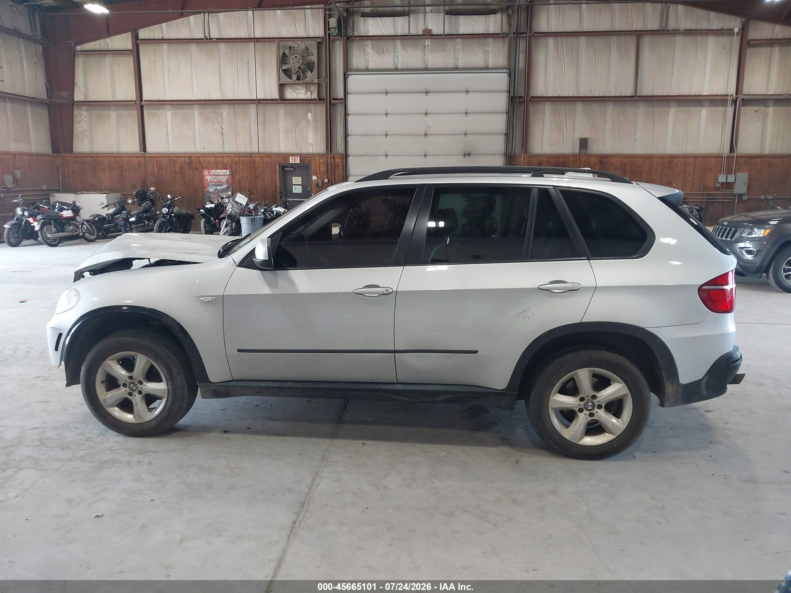 2008 Bmw X5 3.0si Silver vin: 5UXFE43588L028955