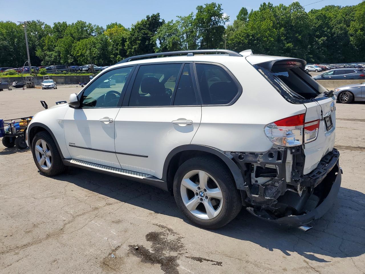2009 Bmw X5 Xdrive30i White vin: 5UXFE43589L261431