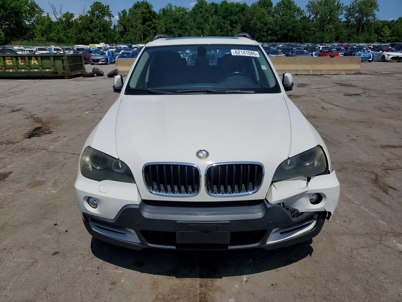 2009 Bmw X5 Xdrive30i White vin: 5UXFE43589L261431