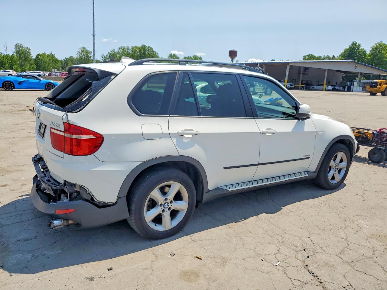 2009 Bmw X5 Xdrive30i White vin: 5UXFE43589L261431