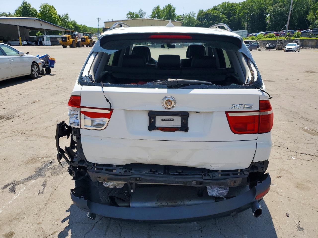 2009 Bmw X5 Xdrive30i White vin: 5UXFE43589L261431