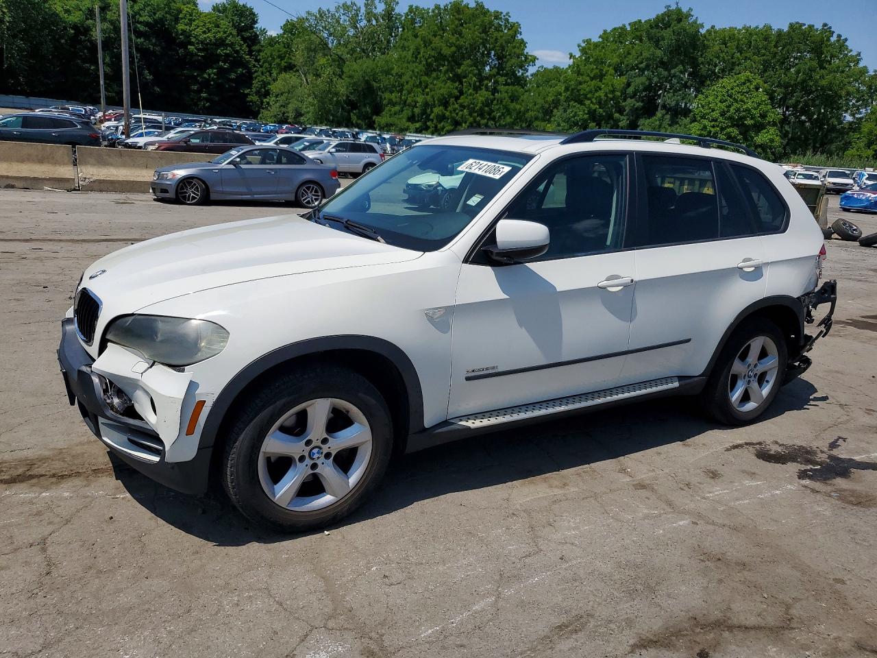 2009 Bmw X5 Xdrive30i White vin: 5UXFE43589L261431