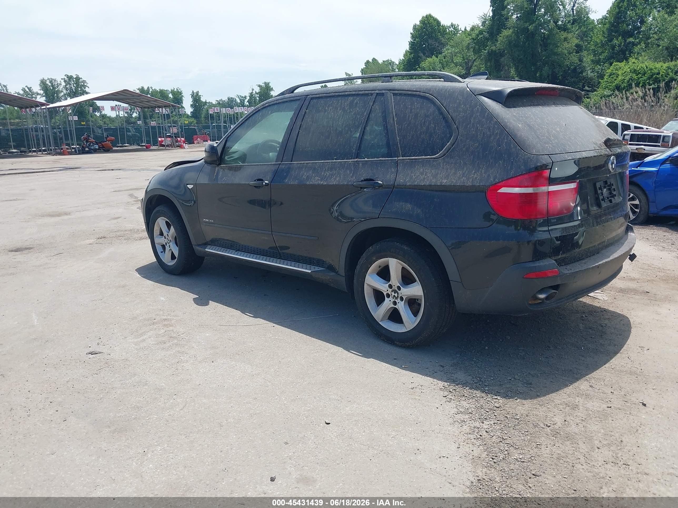 2009 Bmw X5 Xdrive30i Black vin: 5UXFE43589L268136