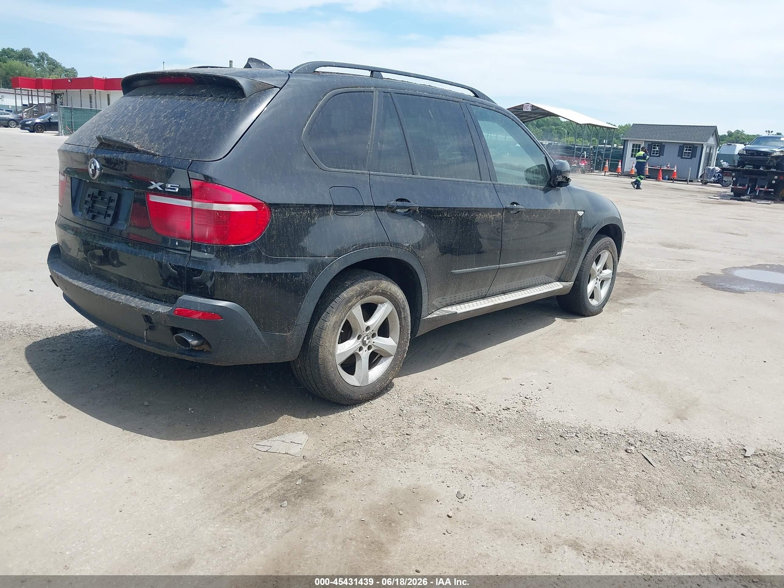 2009 Bmw X5 Xdrive30i Black vin: 5UXFE43589L268136