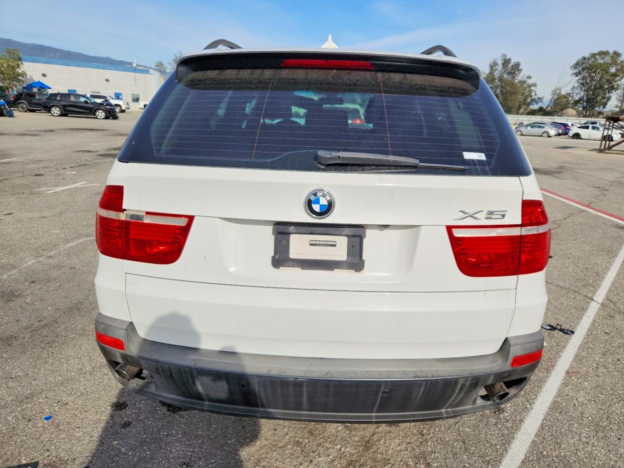 2007 Bmw X5 3.0i White vin: 5UXFE43597L039154