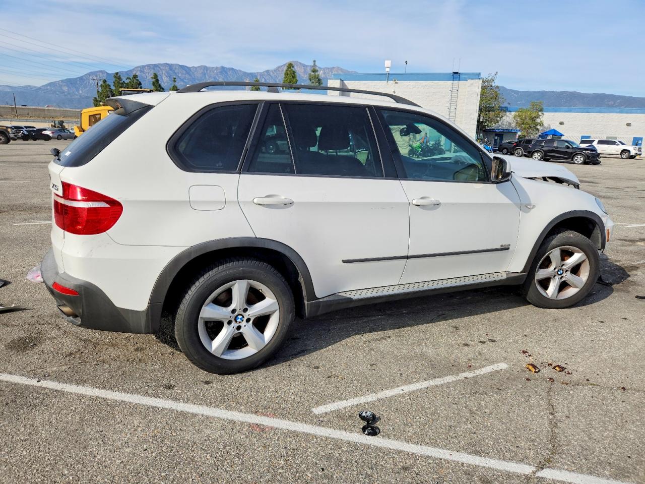 2007 Bmw X5 3.0i White vin: 5UXFE43597L039154