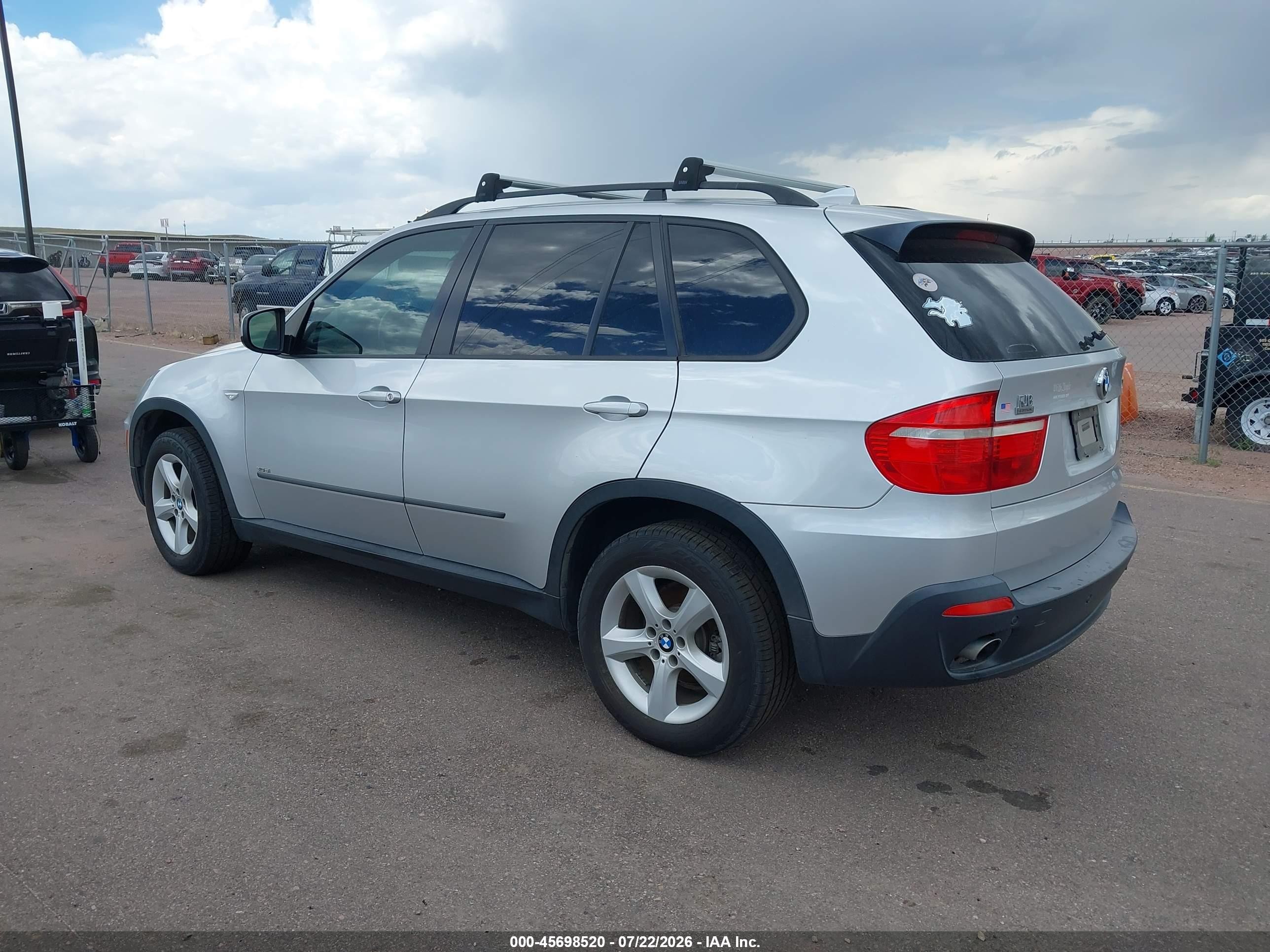 2008 Bmw X5 3.0si Серебряный vin: 5UXFE43598L006804