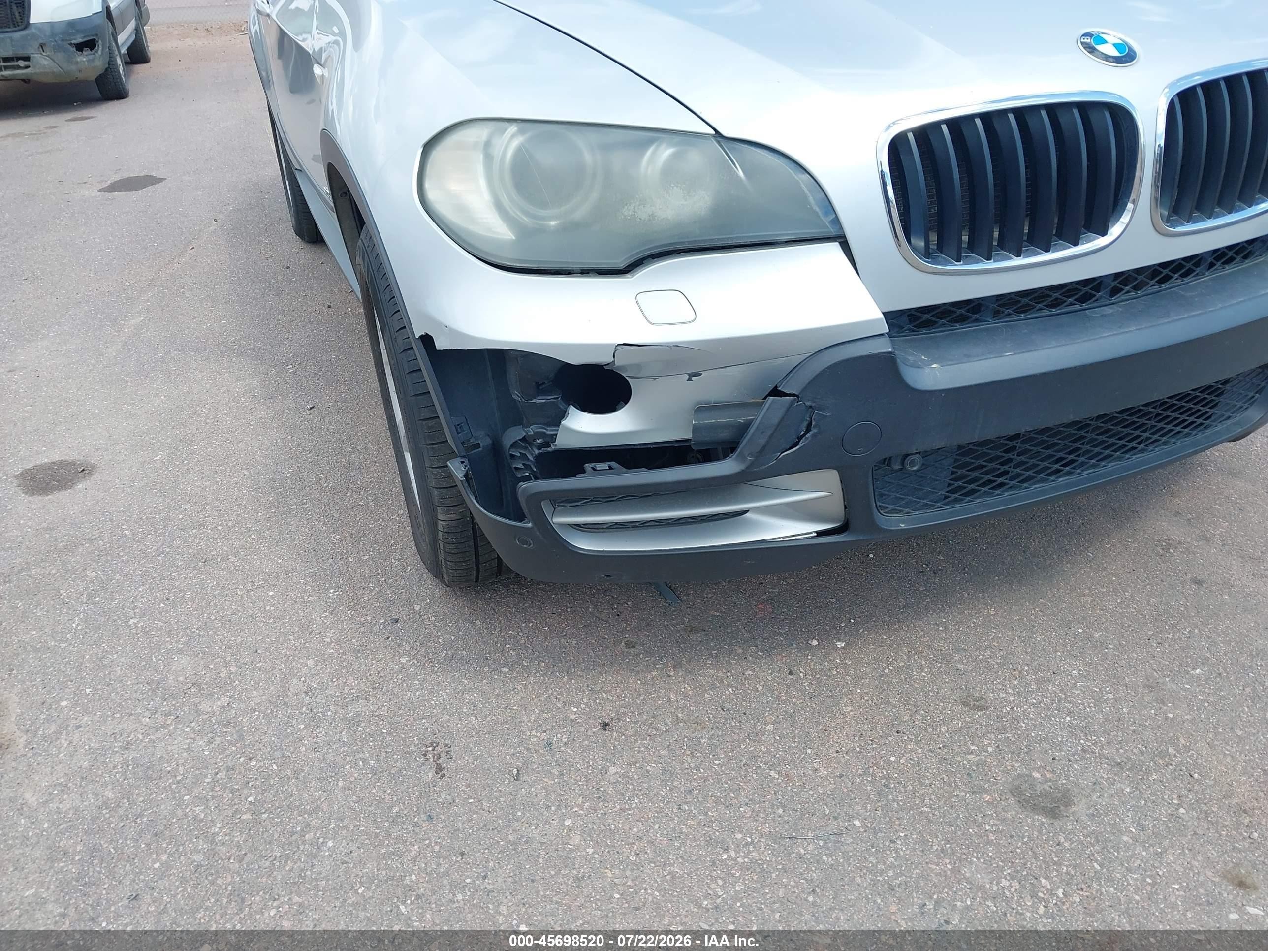 2008 Bmw X5 3.0si Серебряный vin: 5UXFE43598L006804
