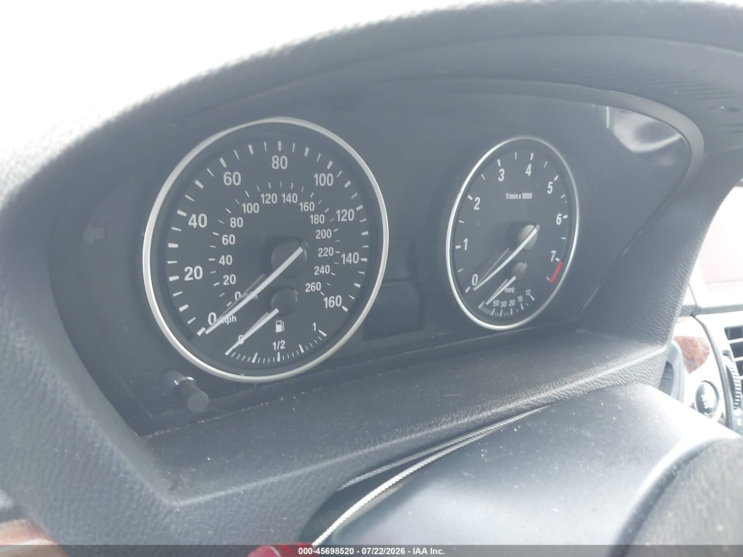 2008 Bmw X5 3.0si Серебряный vin: 5UXFE43598L006804