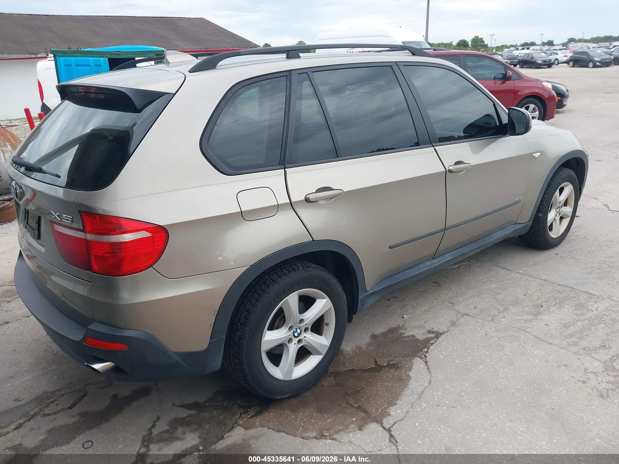 2008 Bmw X5 3.0si Beige vin: 5UXFE43598L029399