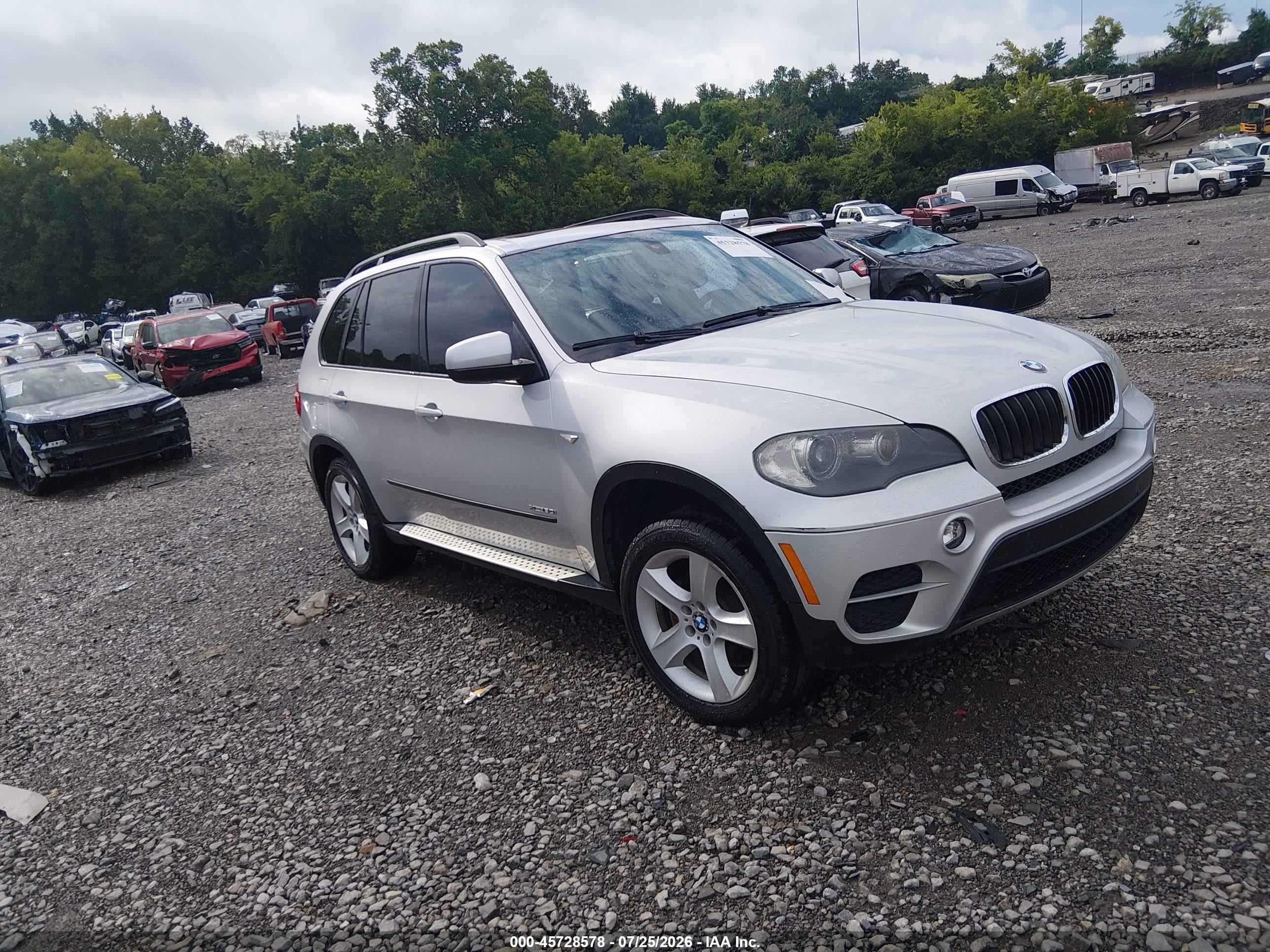 2009 Bmw X5 Xdrive30i Silver vin: 5UXFE43599L260613