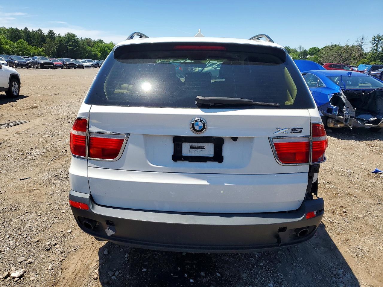 2009 Bmw X5 Xdrive30i White vin: 5UXFE43599L262457