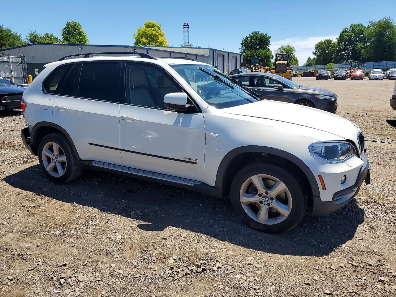 2009 Bmw X5 Xdrive30i White vin: 5UXFE43599L262457