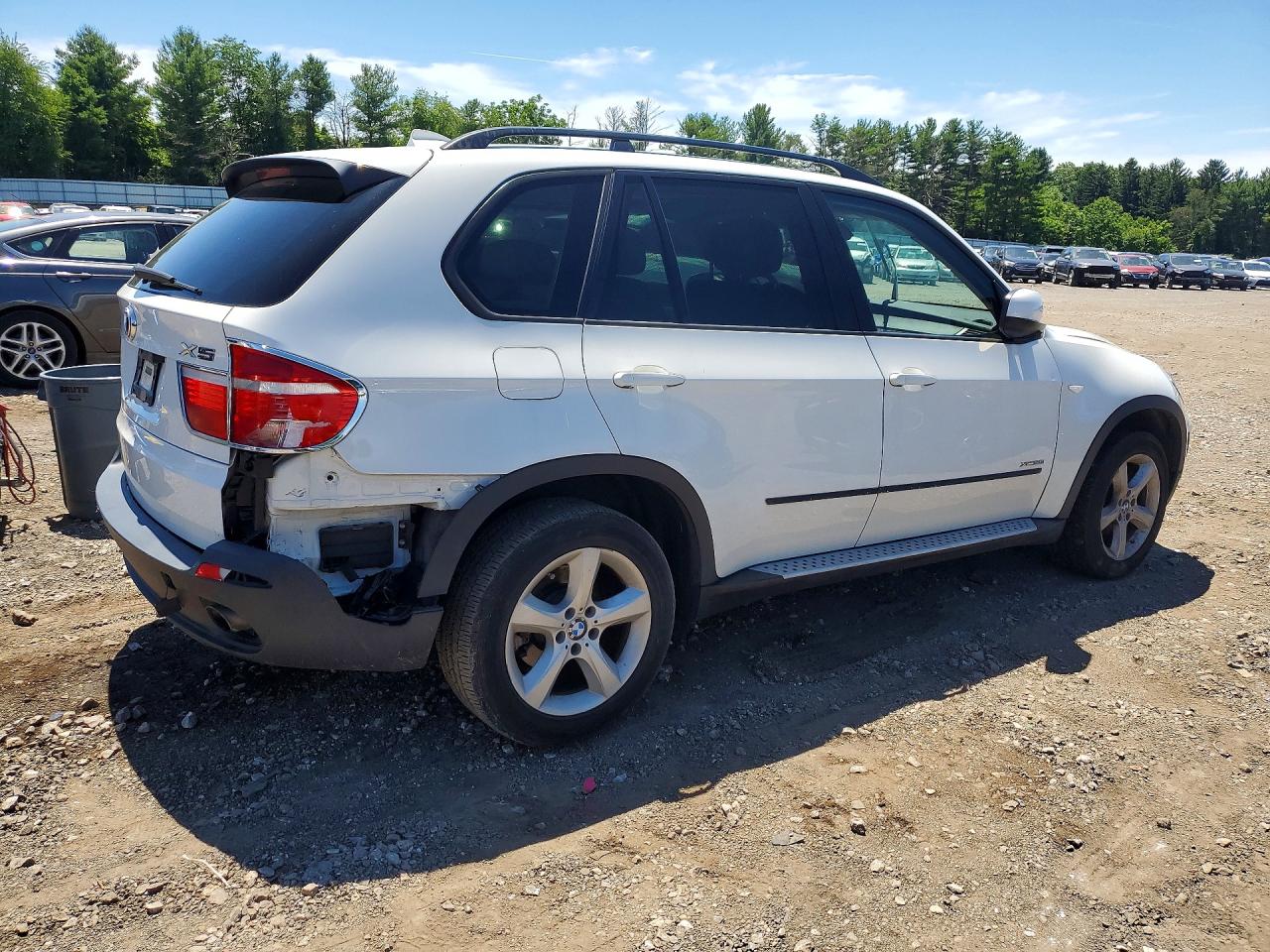 2009 Bmw X5 Xdrive30i White vin: 5UXFE43599L262457