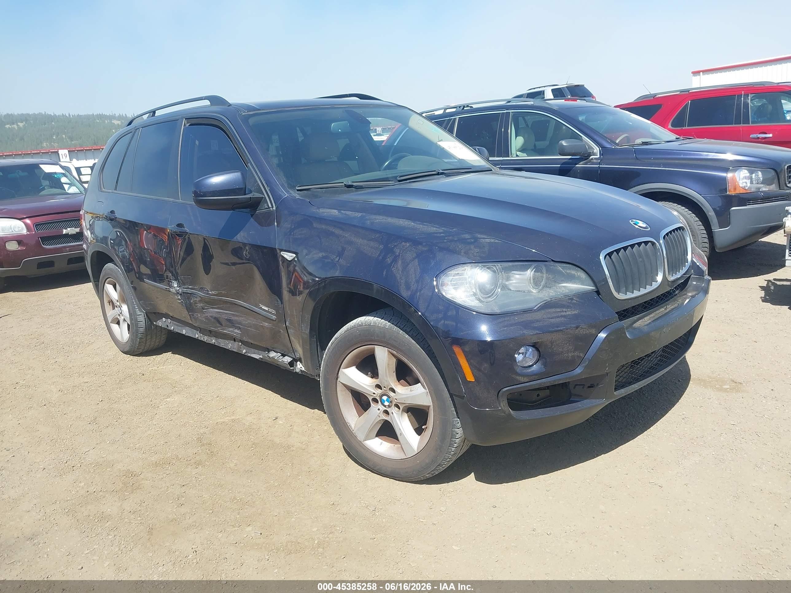 2009 Bmw X5 Xdrive30i Blue vin: 5UXFE43599L263530