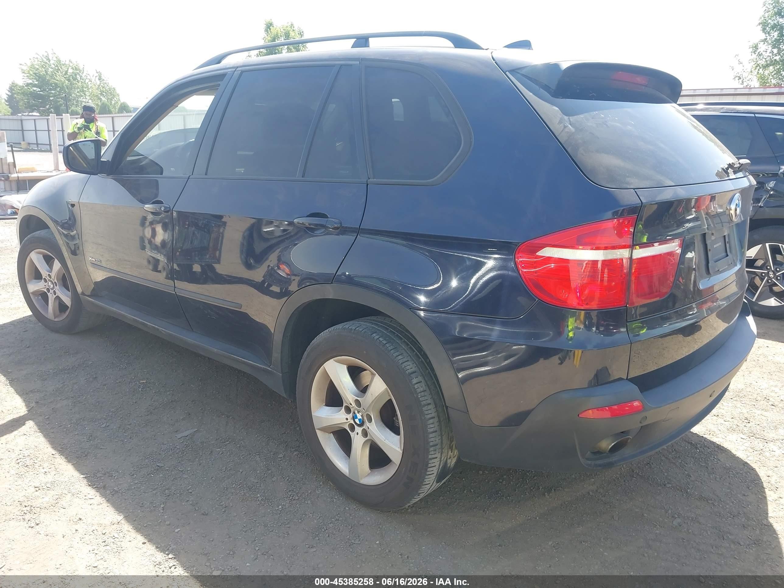 2009 Bmw X5 Xdrive30i Blue vin: 5UXFE43599L263530