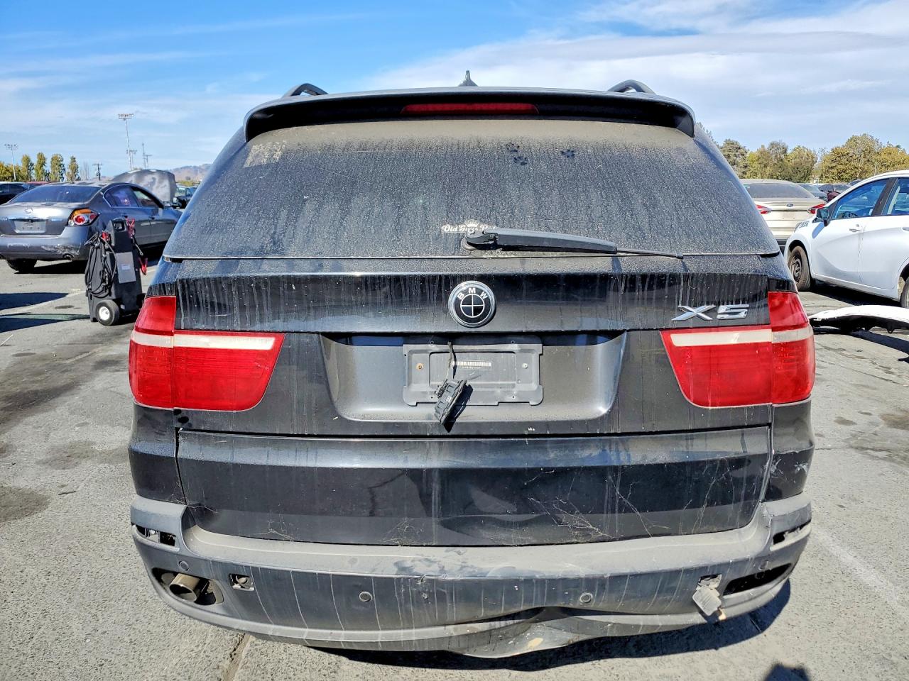 2007 Bmw X5 3.0i Черный vin: 5UXFE435X7L012741