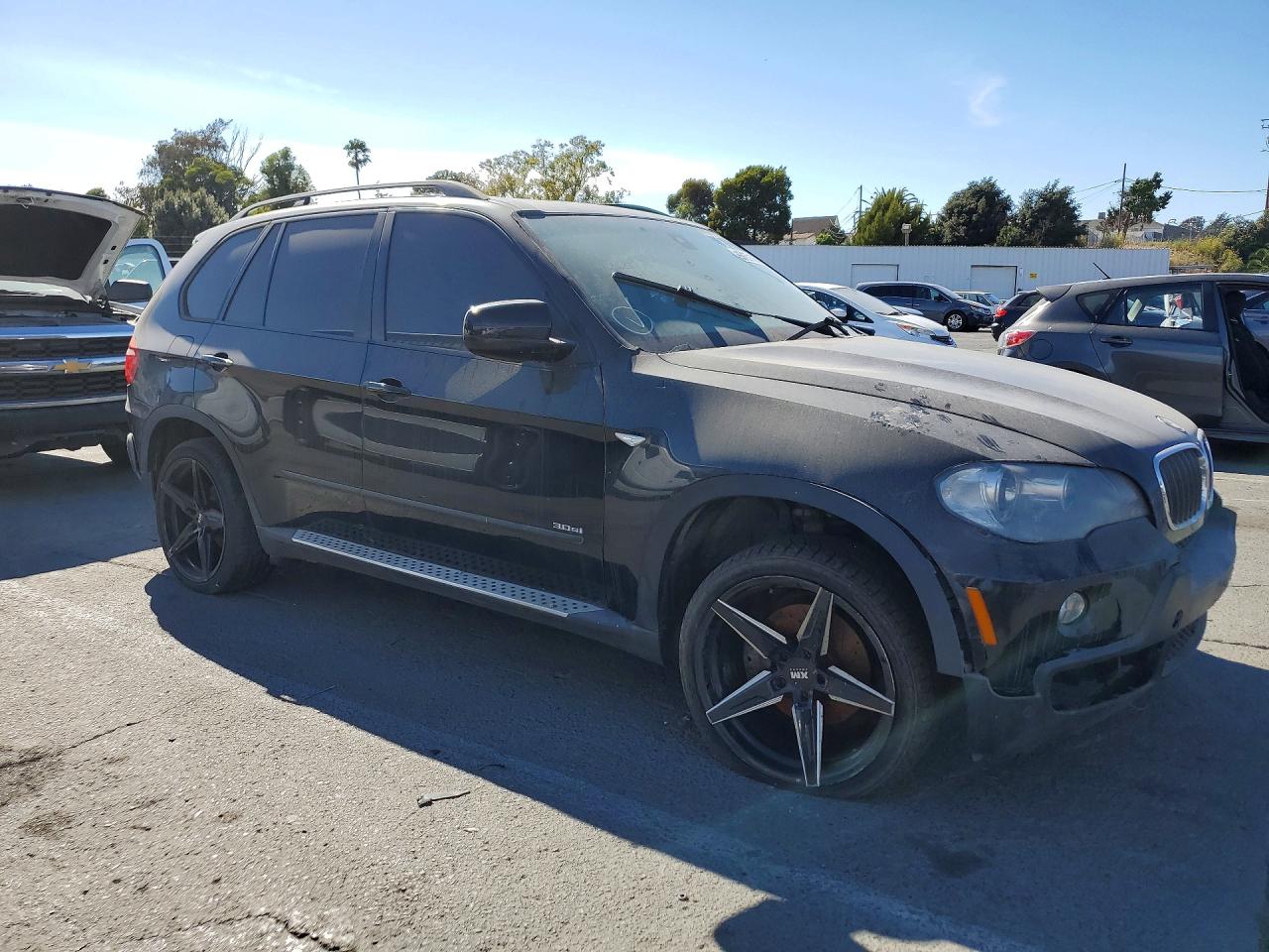 2007 Bmw X5 3.0i Черный vin: 5UXFE435X7L012741