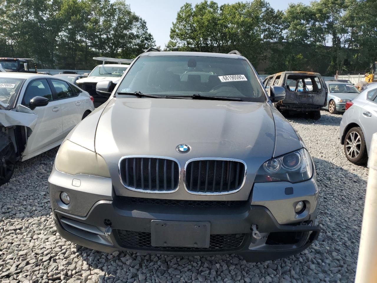 2007 Bmw X5 3.0i Серый vin: 5UXFE435X7L019222