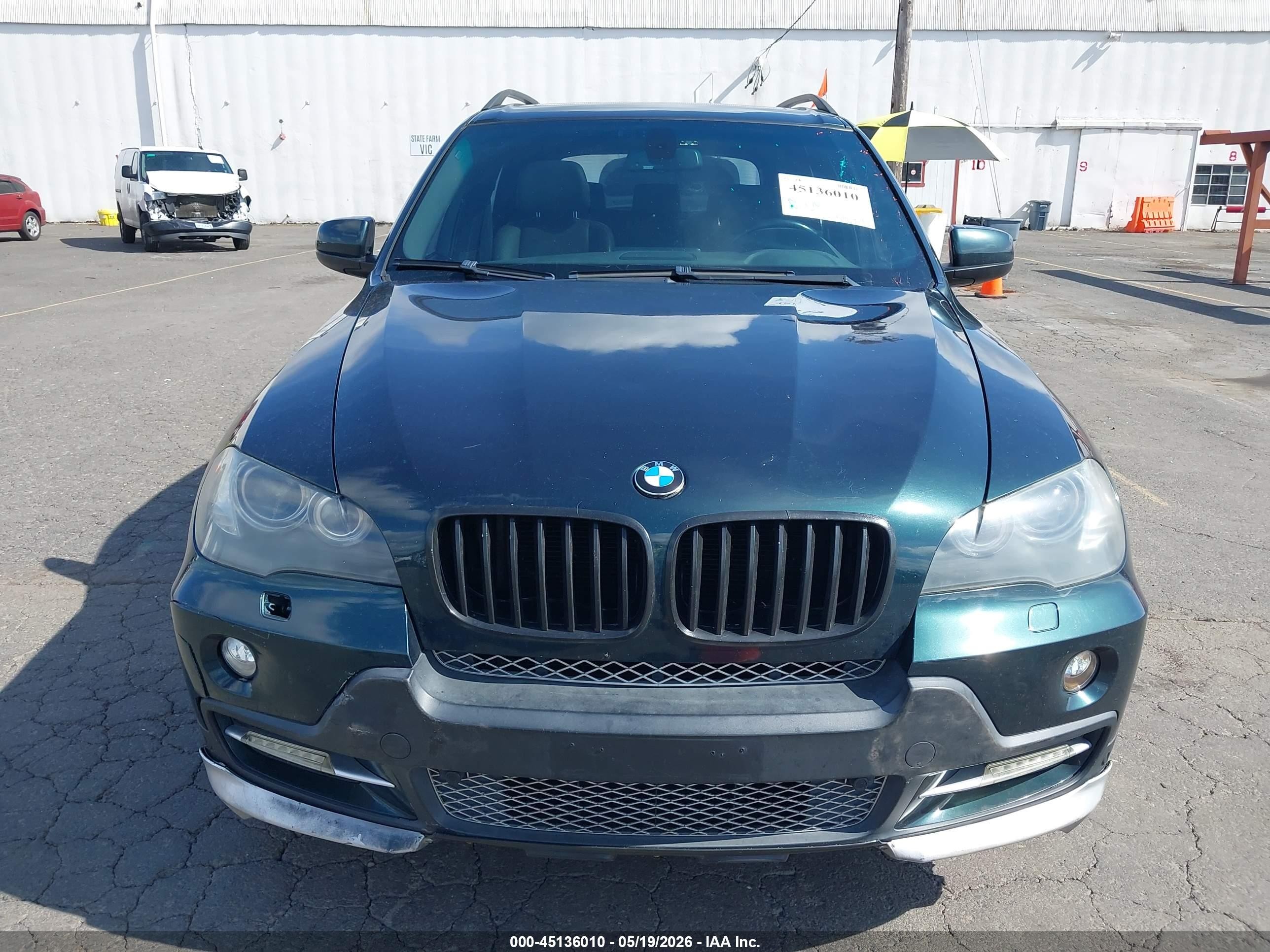 2008 Bmw X5 3.0si Green vin: 5UXFE435X8L003958