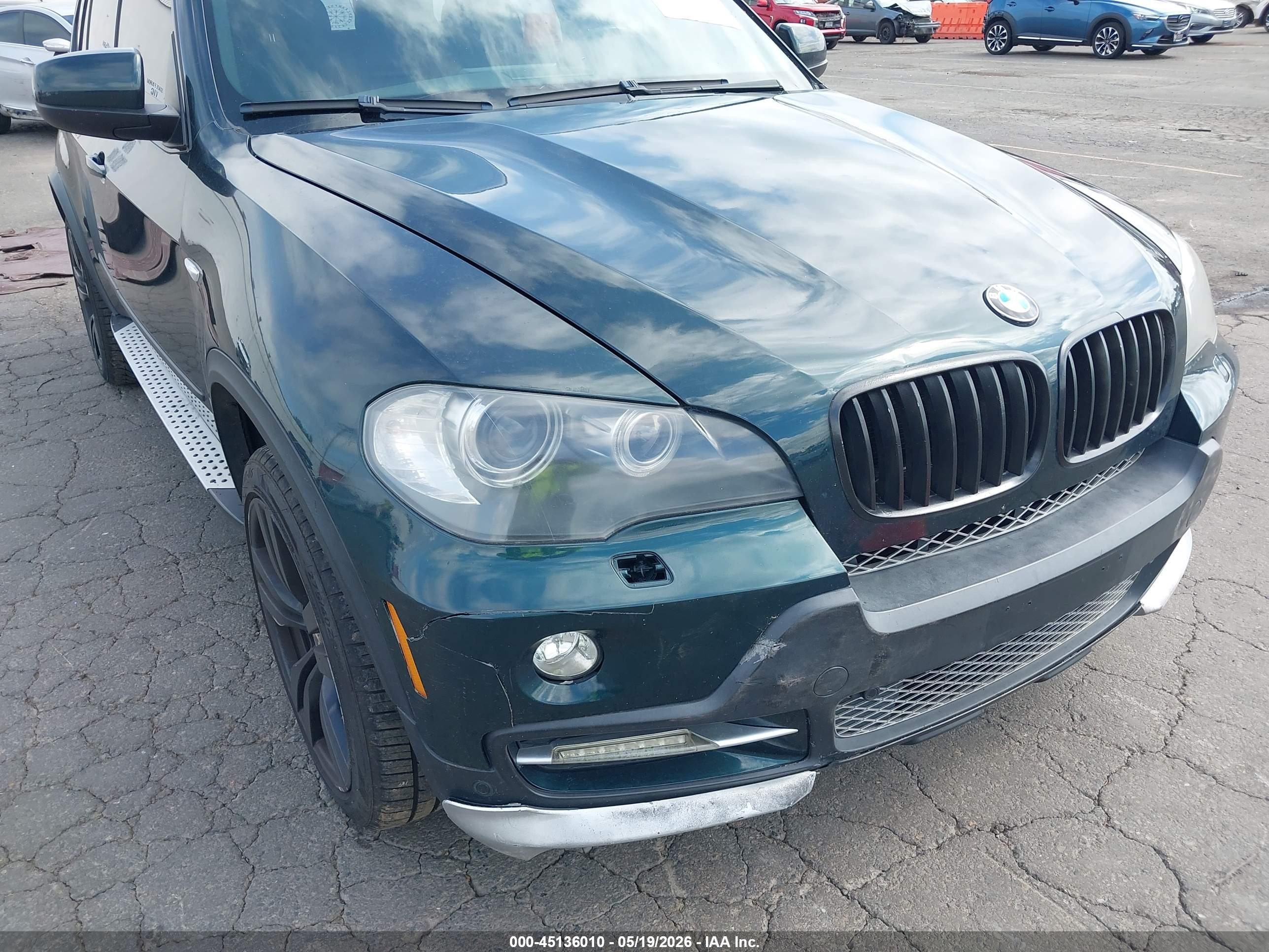 2008 Bmw X5 3.0si Green vin: 5UXFE435X8L003958