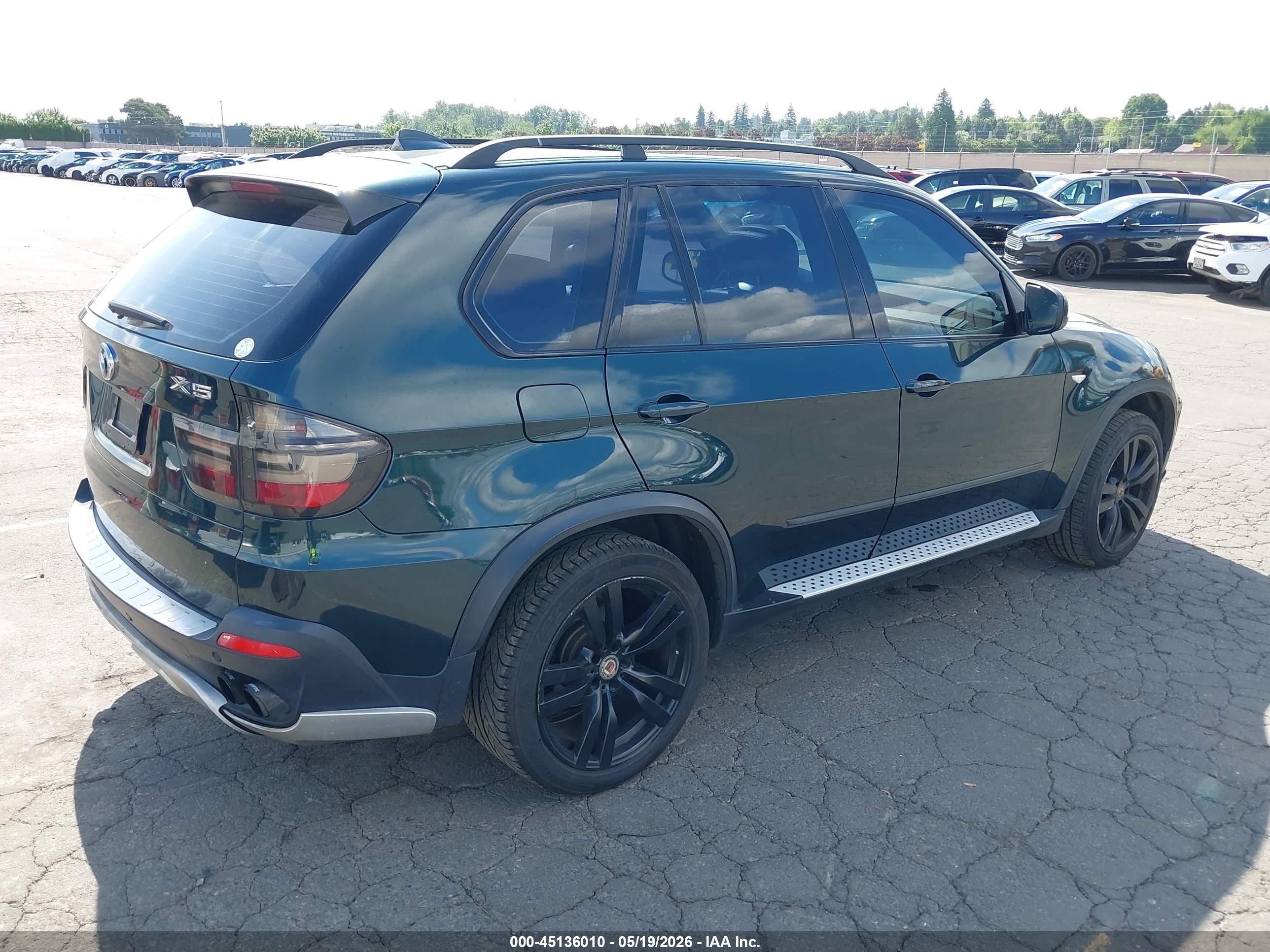 2008 Bmw X5 3.0si Green vin: 5UXFE435X8L003958