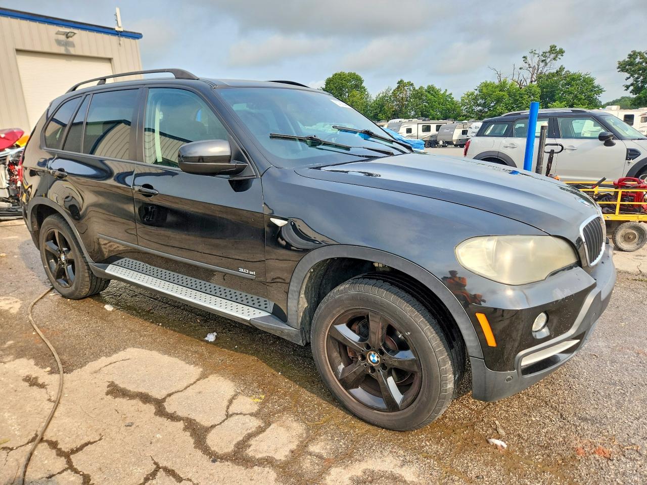2008 Bmw X5 3.0i Black vin: 5UXFE435X8L007685