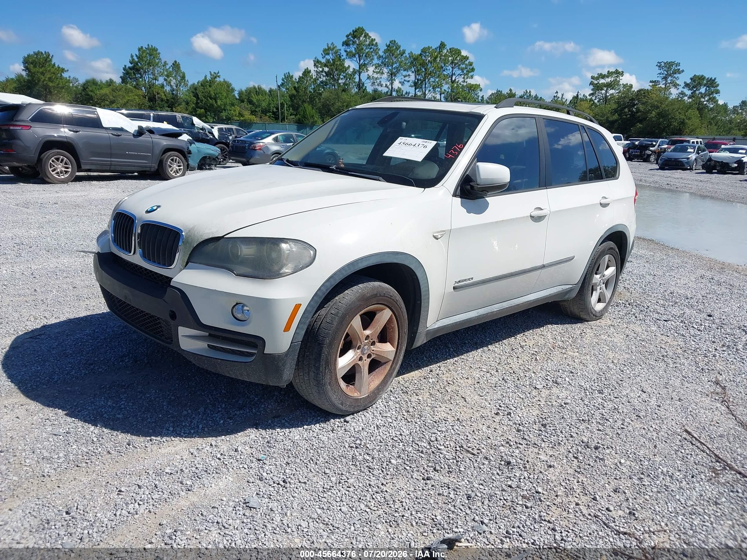 2009 Bmw X5 Xdrive30i Белый vin: 5UXFE435X9L267795