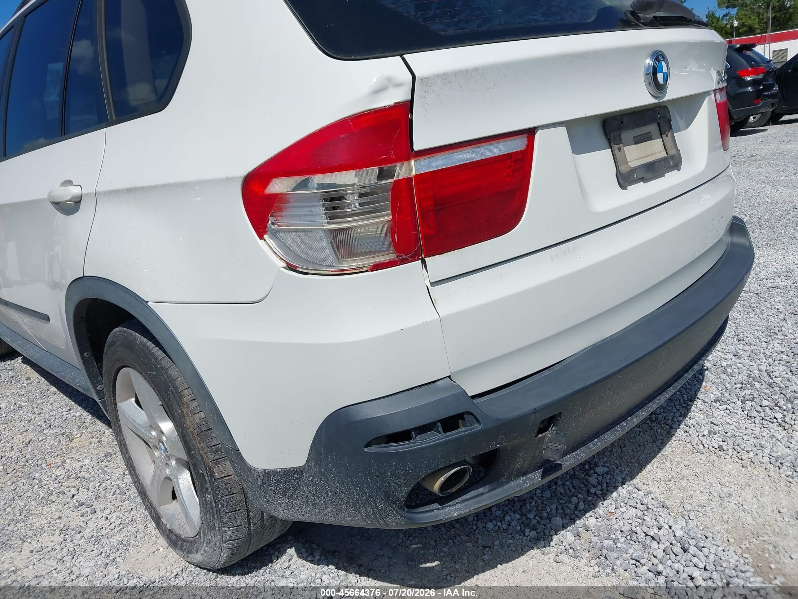 2009 Bmw X5 Xdrive30i Белый vin: 5UXFE435X9L267795