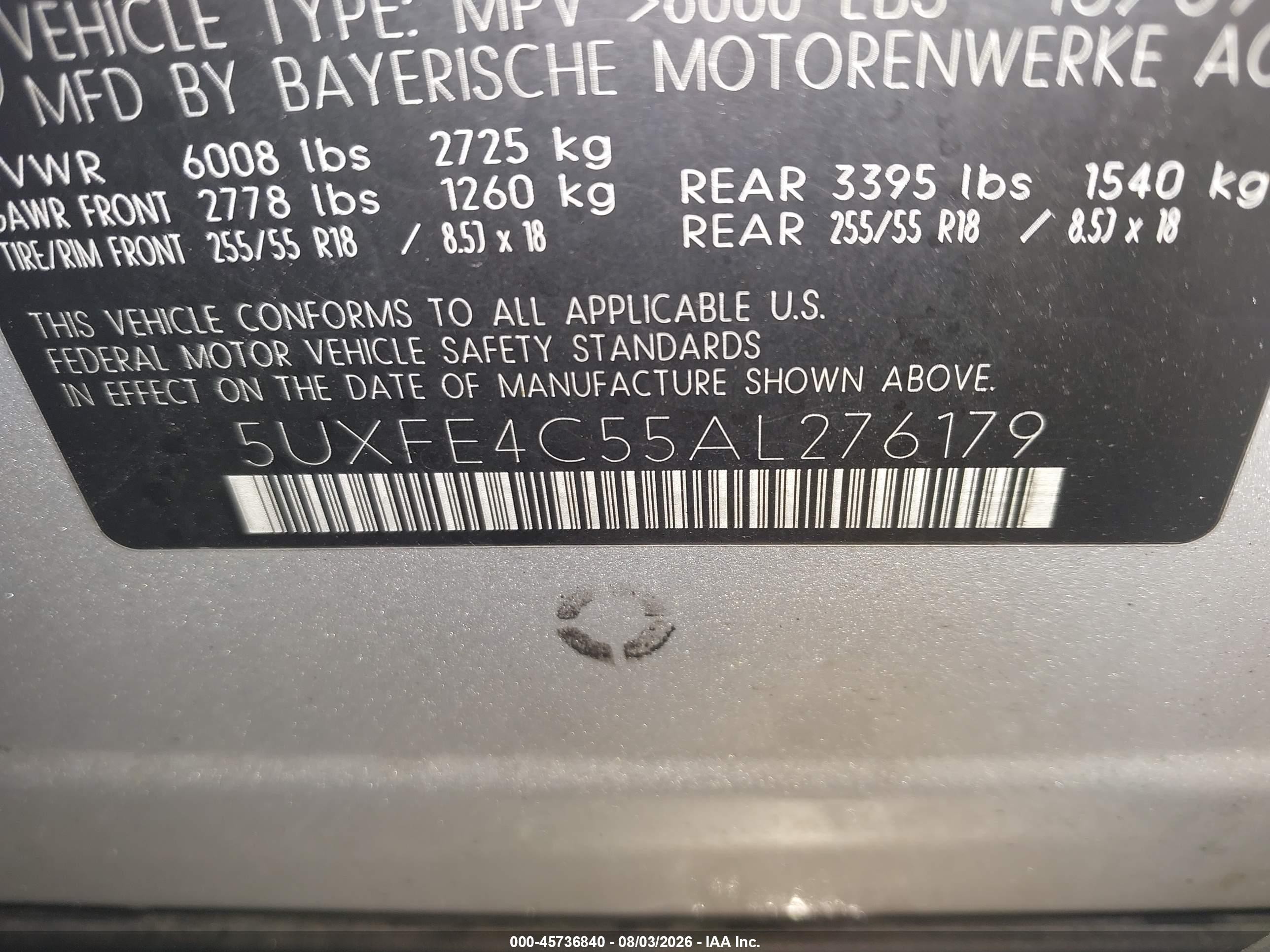 2010 Bmw X5 Xdrive30i Silver vin: 5UXFE4C55AL276179