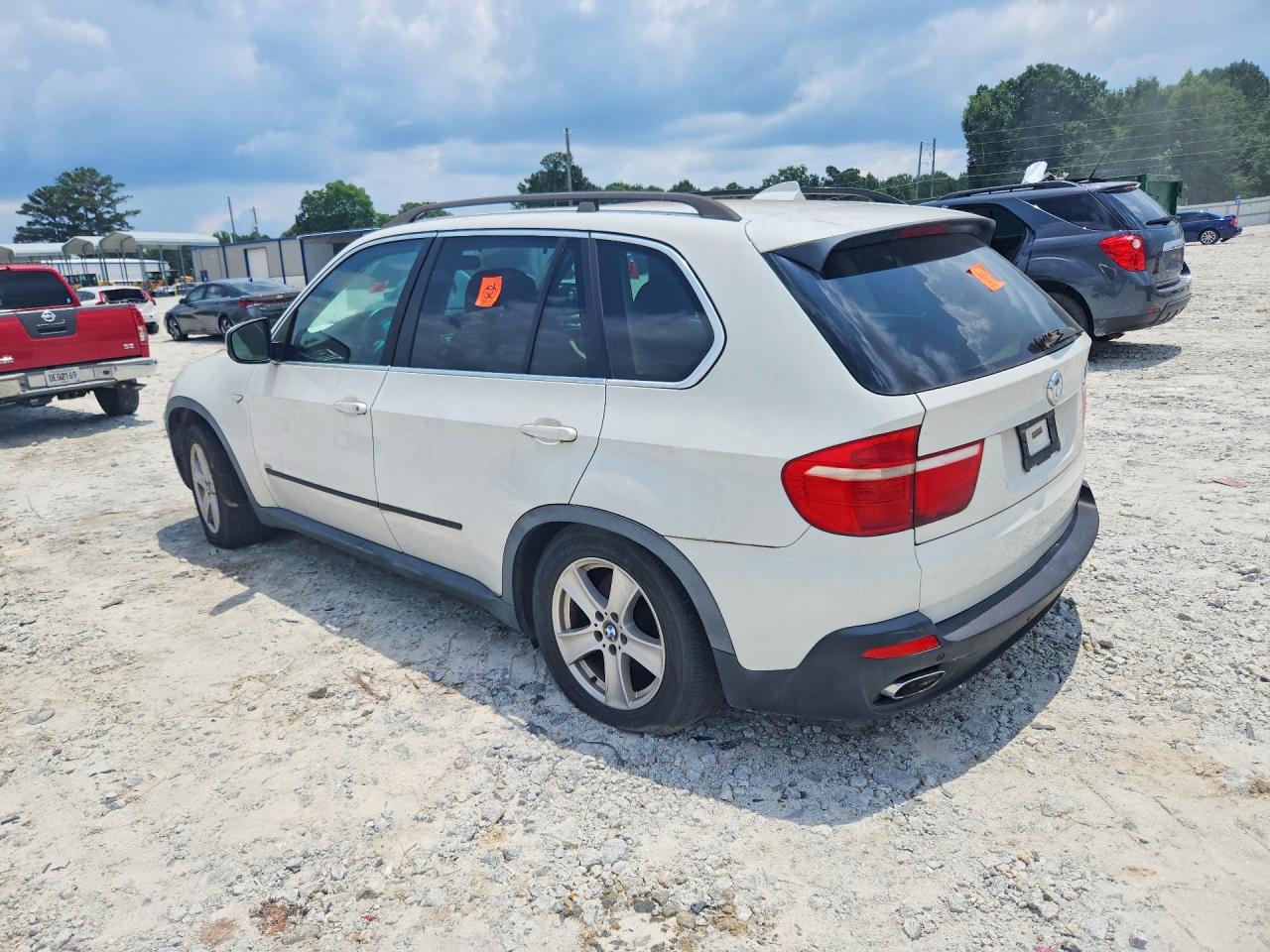 2008 Bmw X5 4.8i White vin: 5UXFE83508L162088