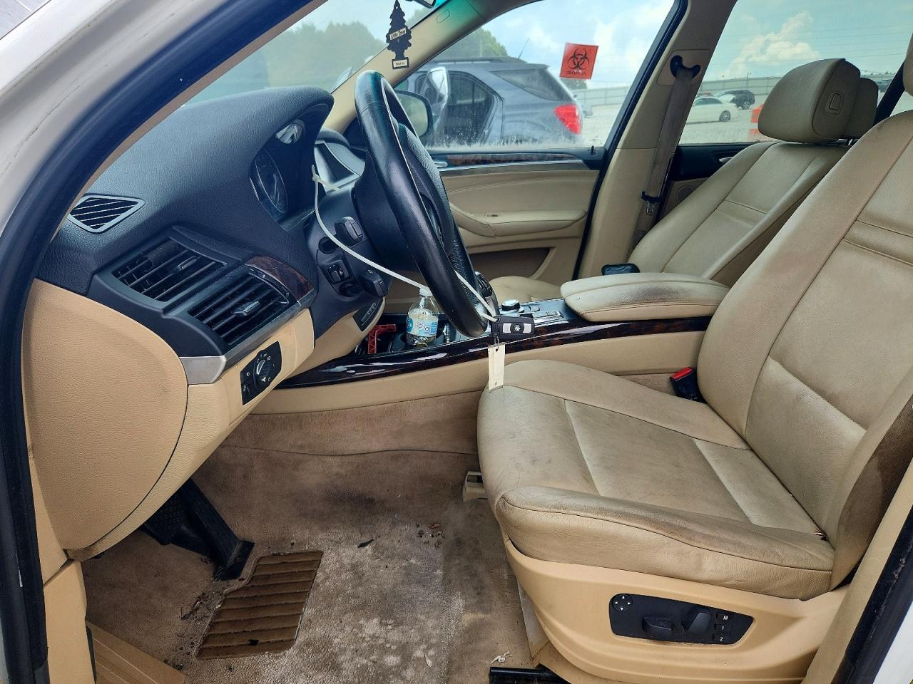 2008 Bmw X5 4.8i White vin: 5UXFE83508L162088