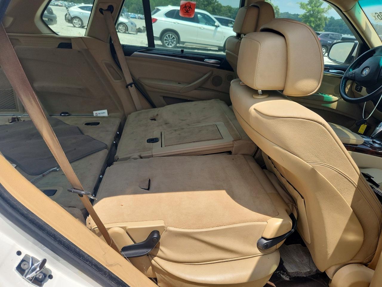 2008 Bmw X5 4.8i White vin: 5UXFE83508L162088