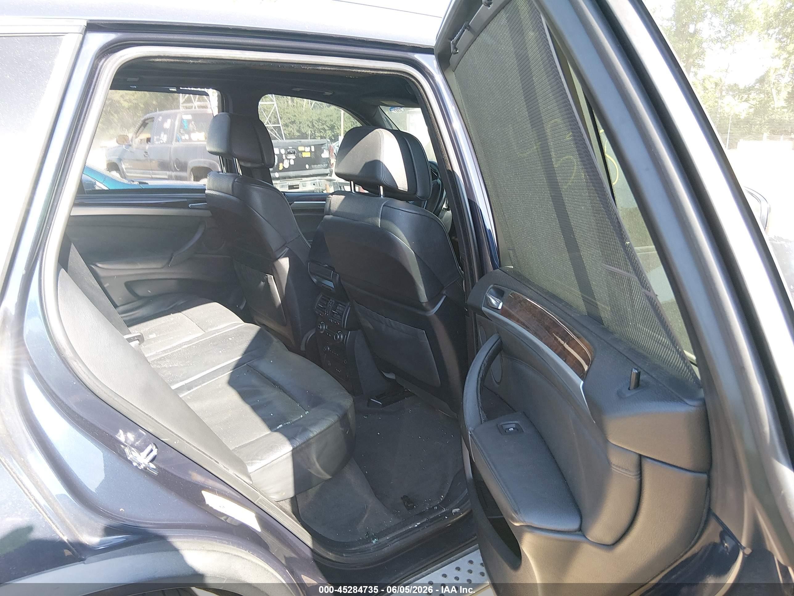 2008 Bmw X5 4.8i Black vin: 5UXFE83508L166366