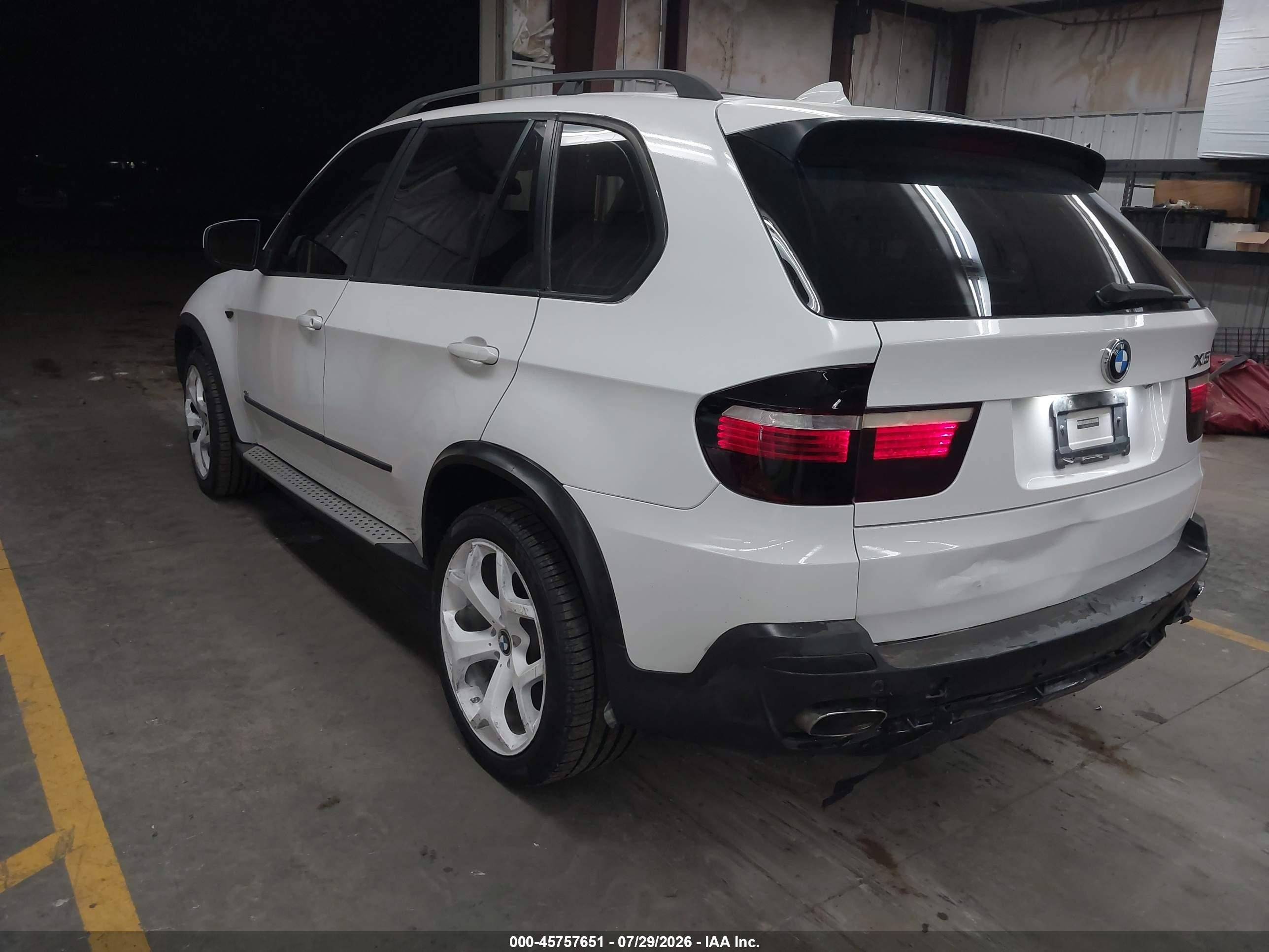2007 Bmw X5 4.8i Белый vin: 5UXFE83517LZ38369