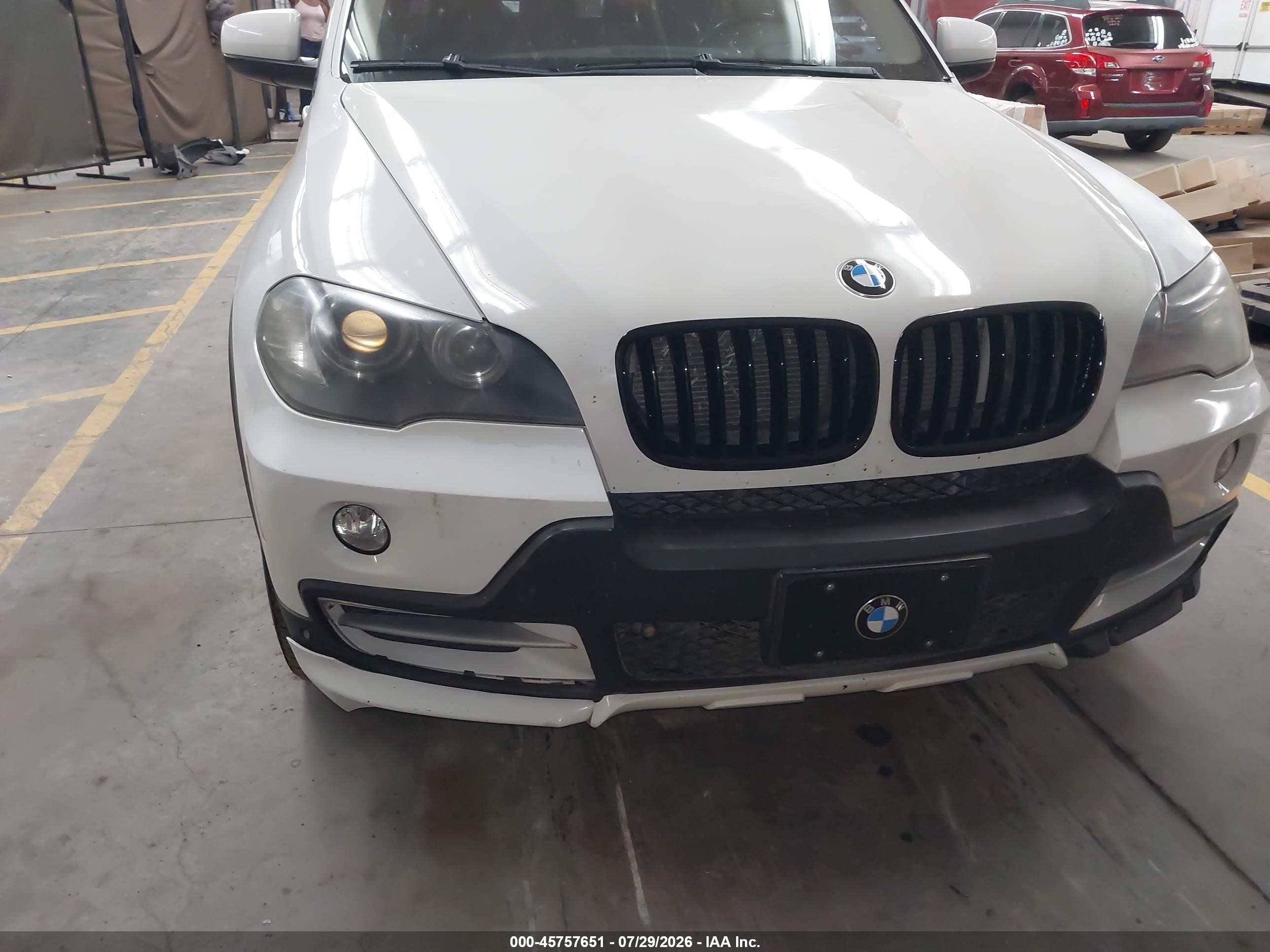 2007 Bmw X5 4.8i Белый vin: 5UXFE83517LZ38369