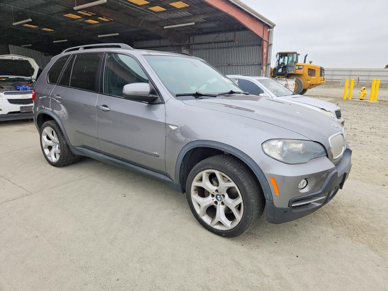 2008 Bmw X5 4.8i Gray vin: 5UXFE83518L162228