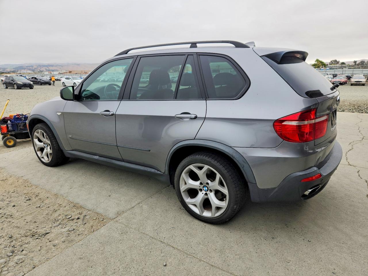 2008 Bmw X5 4.8i Gray vin: 5UXFE83518L162228