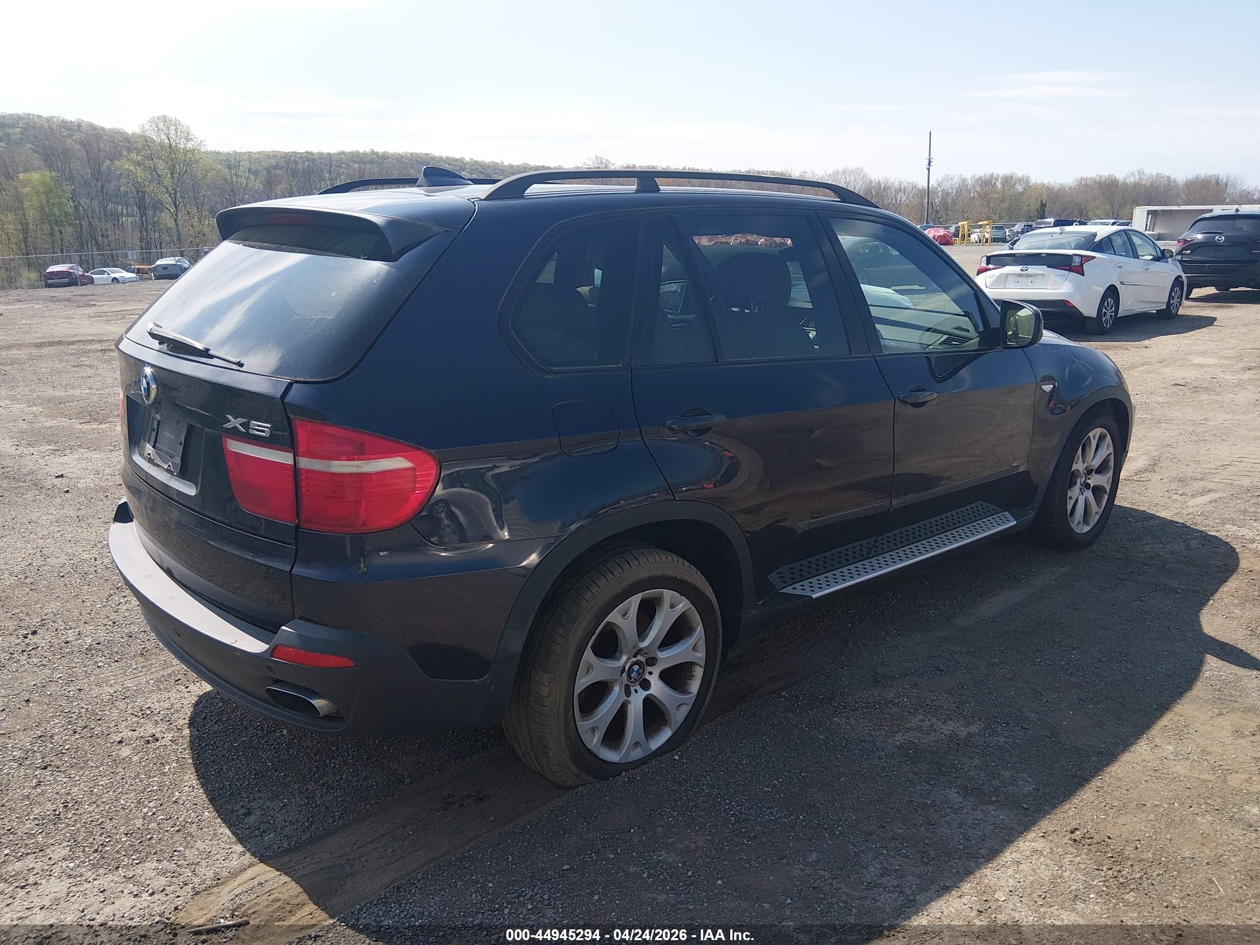 2008 Bmw X5 4.8i Blue vin: 5UXFE83518L165114