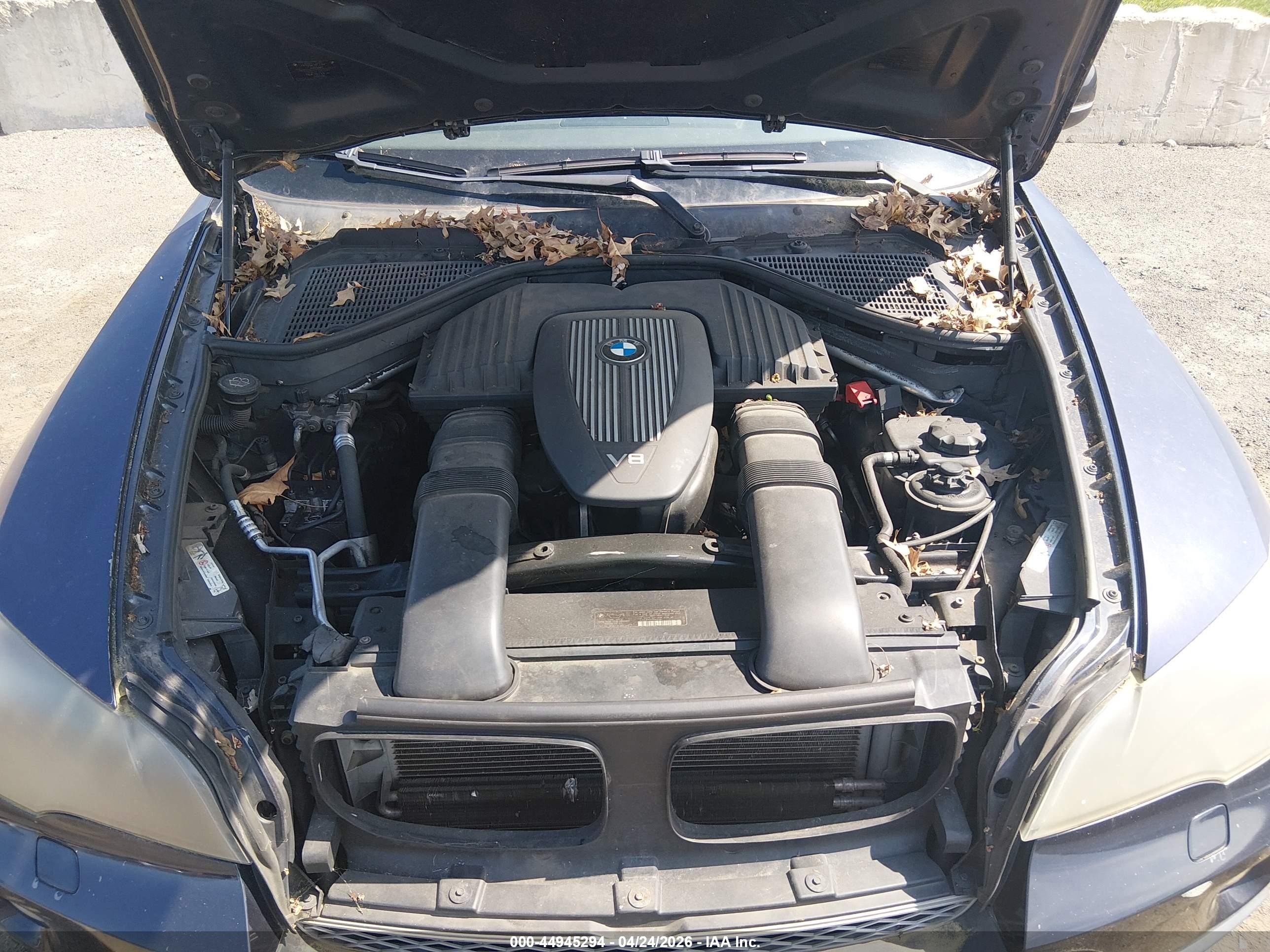 2008 Bmw X5 4.8i Blue vin: 5UXFE83518L165114