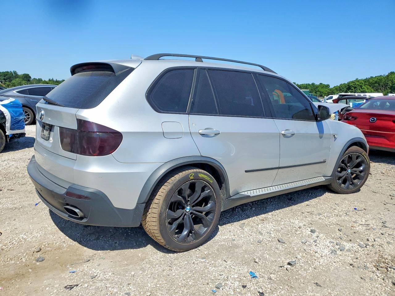 2008 Bmw X5 4.8i Silver vin: 5UXFE83518L166585