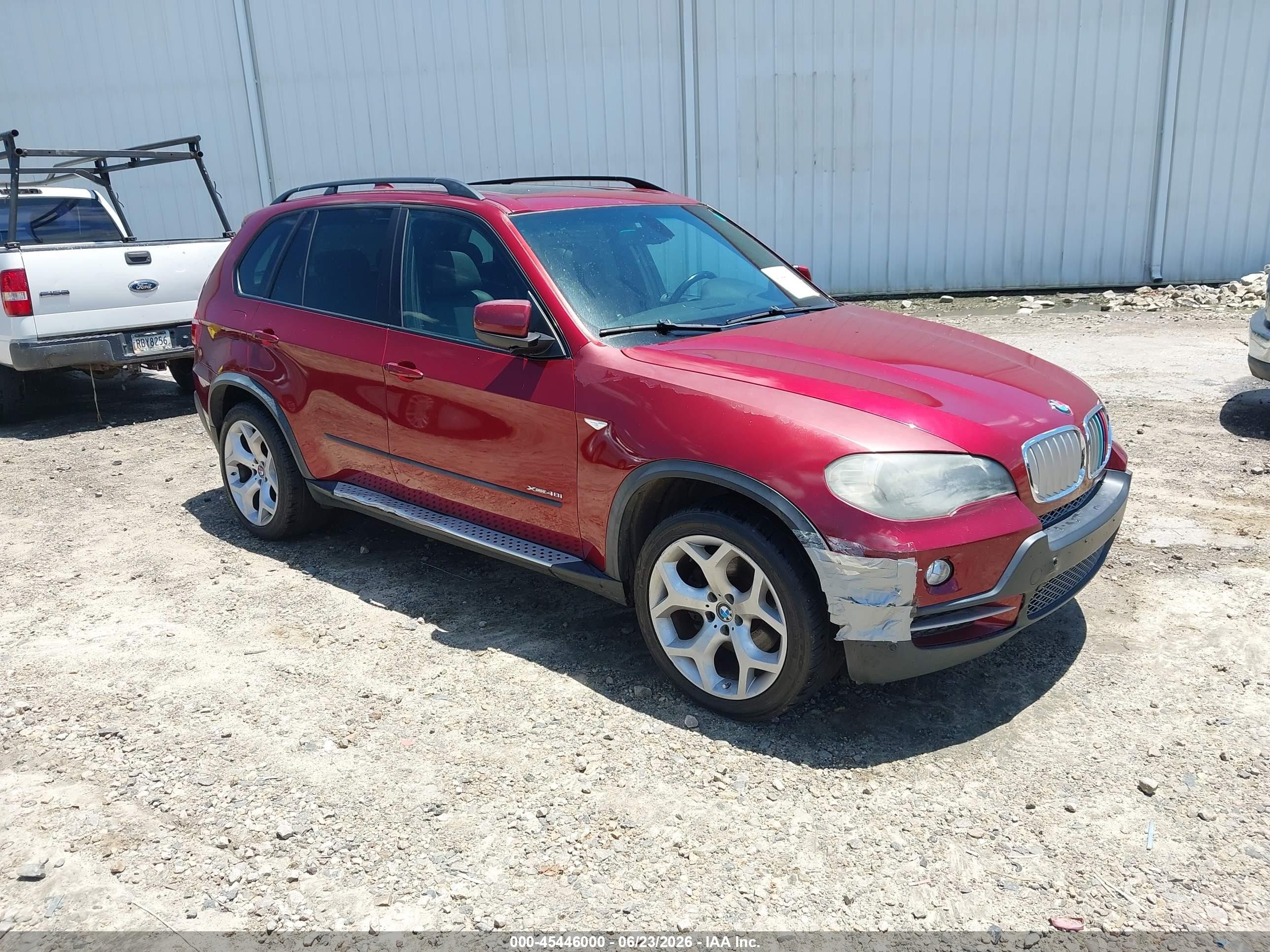 2009 Bmw X5 Xdrive48i Red vin: 5UXFE83519L170587
