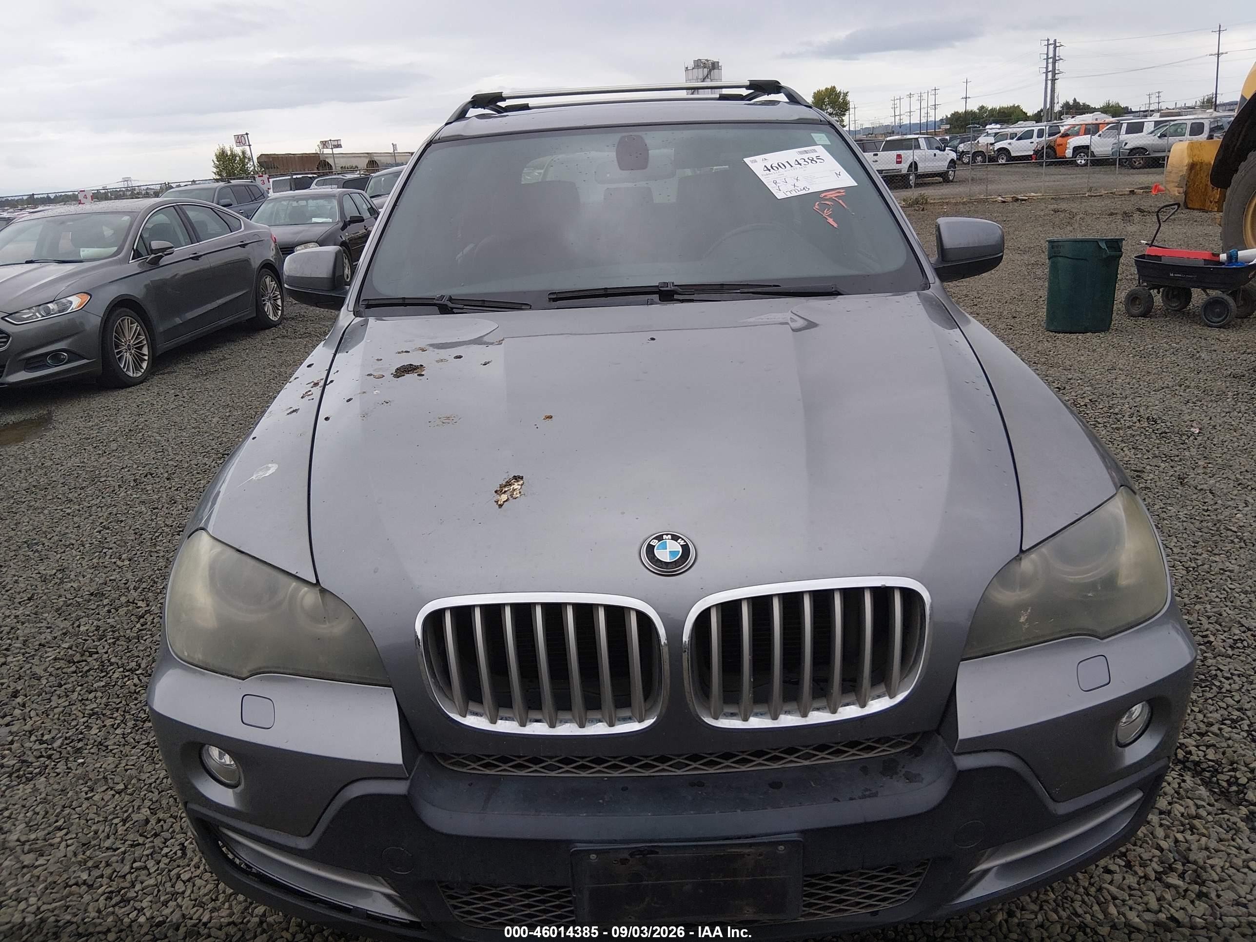 2009 Bmw X5 Xdrive48i Gray vin: 5UXFE83519L171447