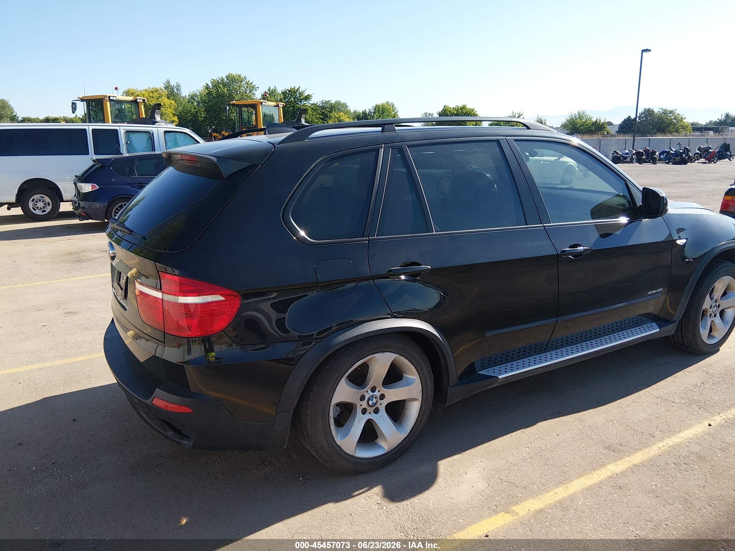 2009 Bmw X5 Xdrive48i Black vin: 5UXFE83529L169433